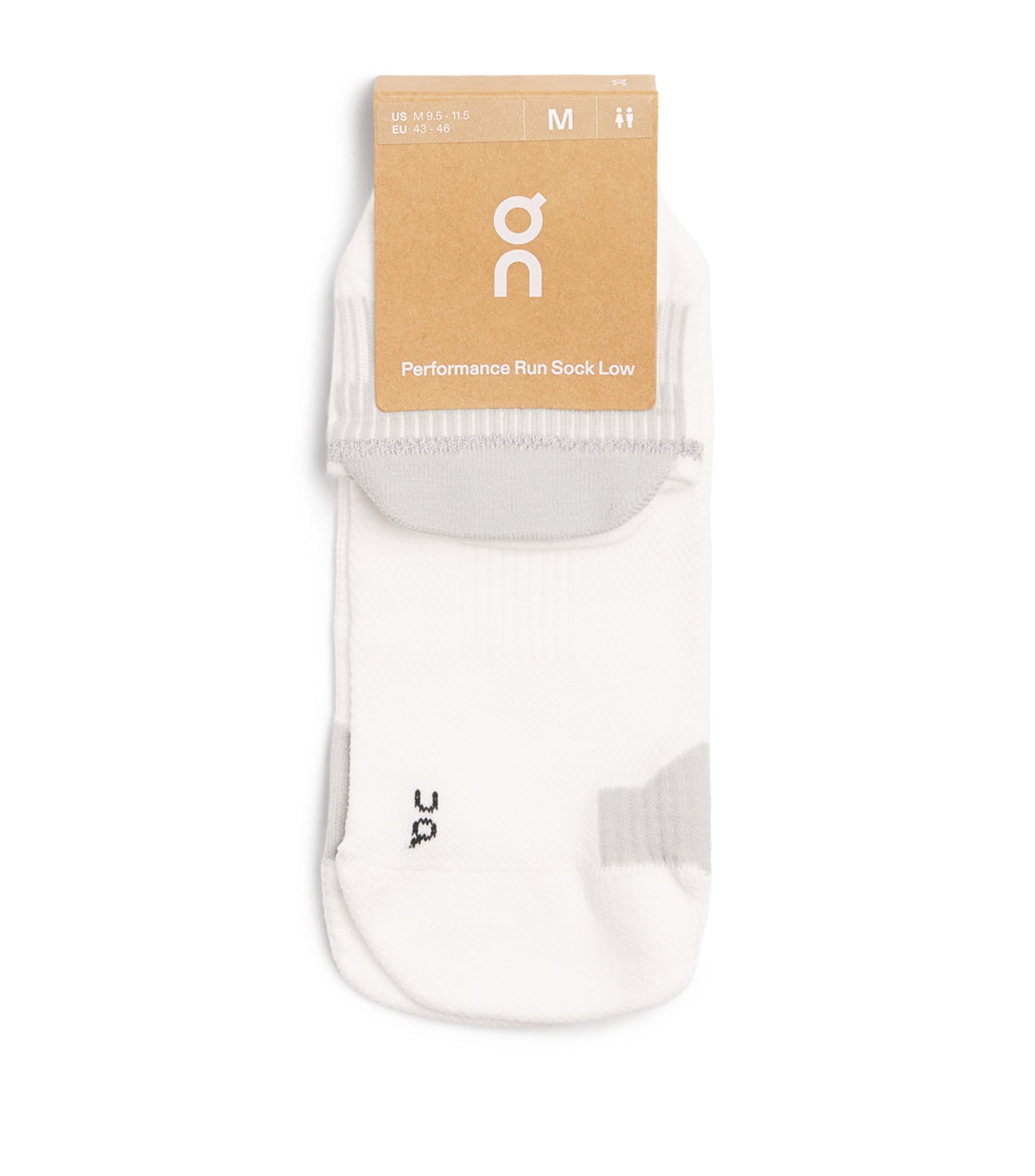 On Performance Run Mid Socks In White