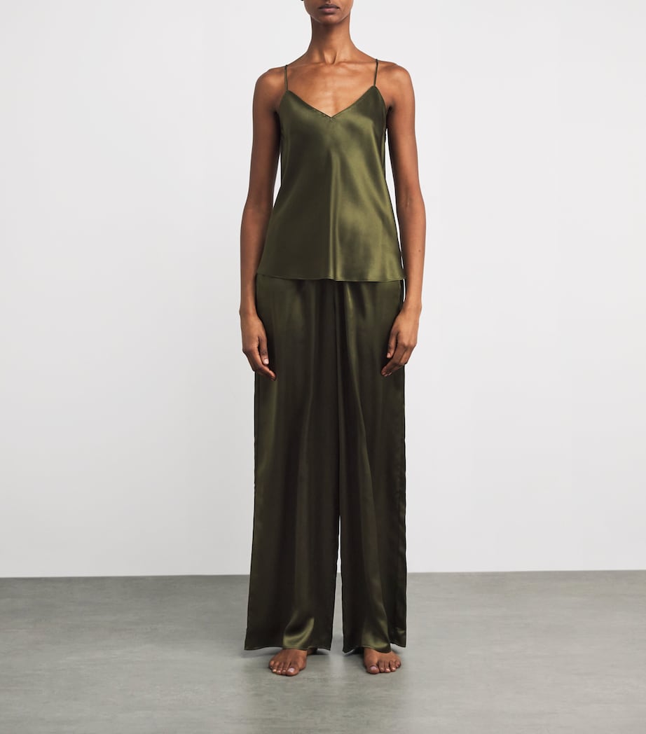 Silk Bliss Pyjama Set IVY Image 2