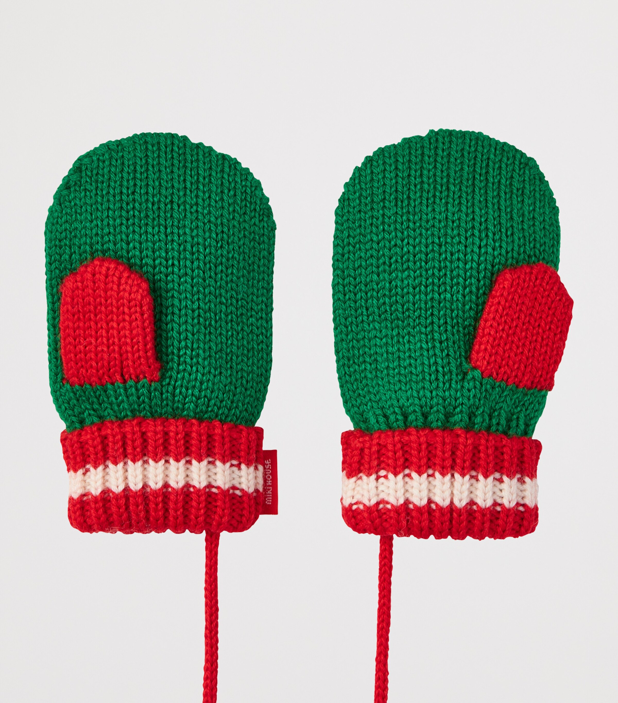 Wool-Blend Initials Mittens 46 Image 2