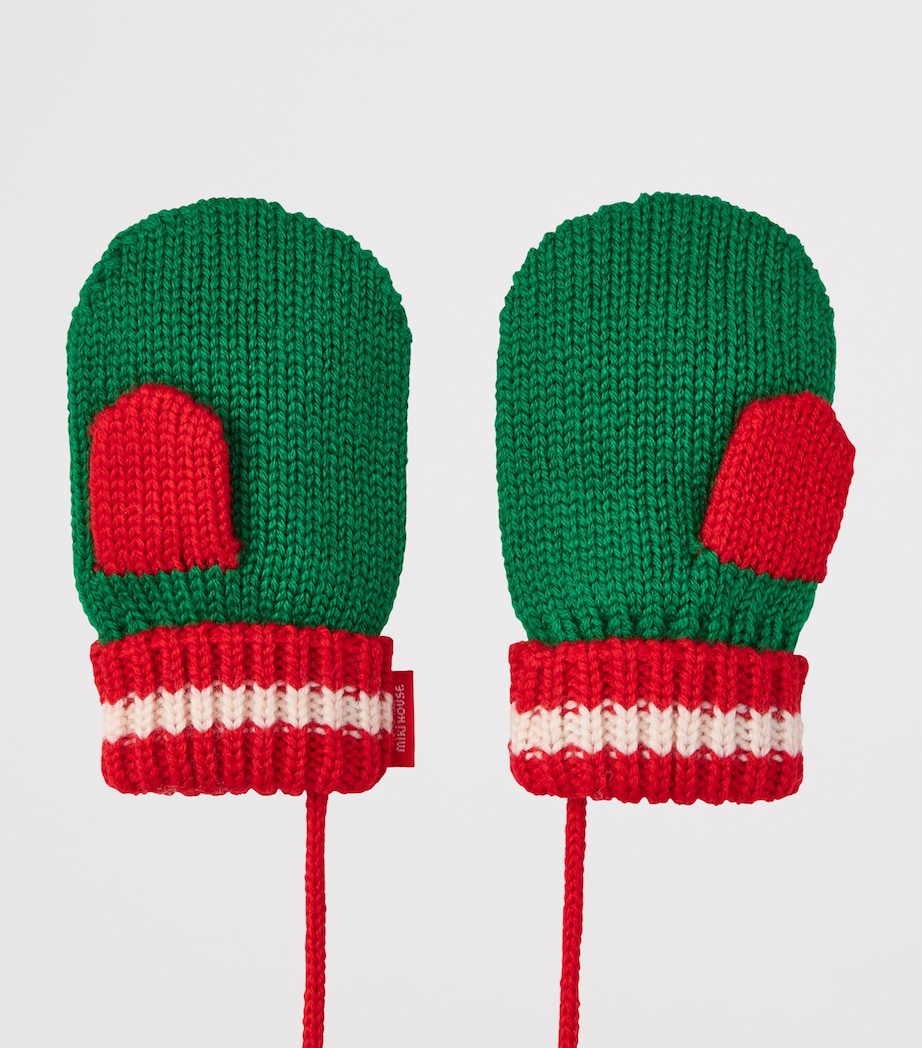 Wool-Blend Initials Mittens 46 Image 2