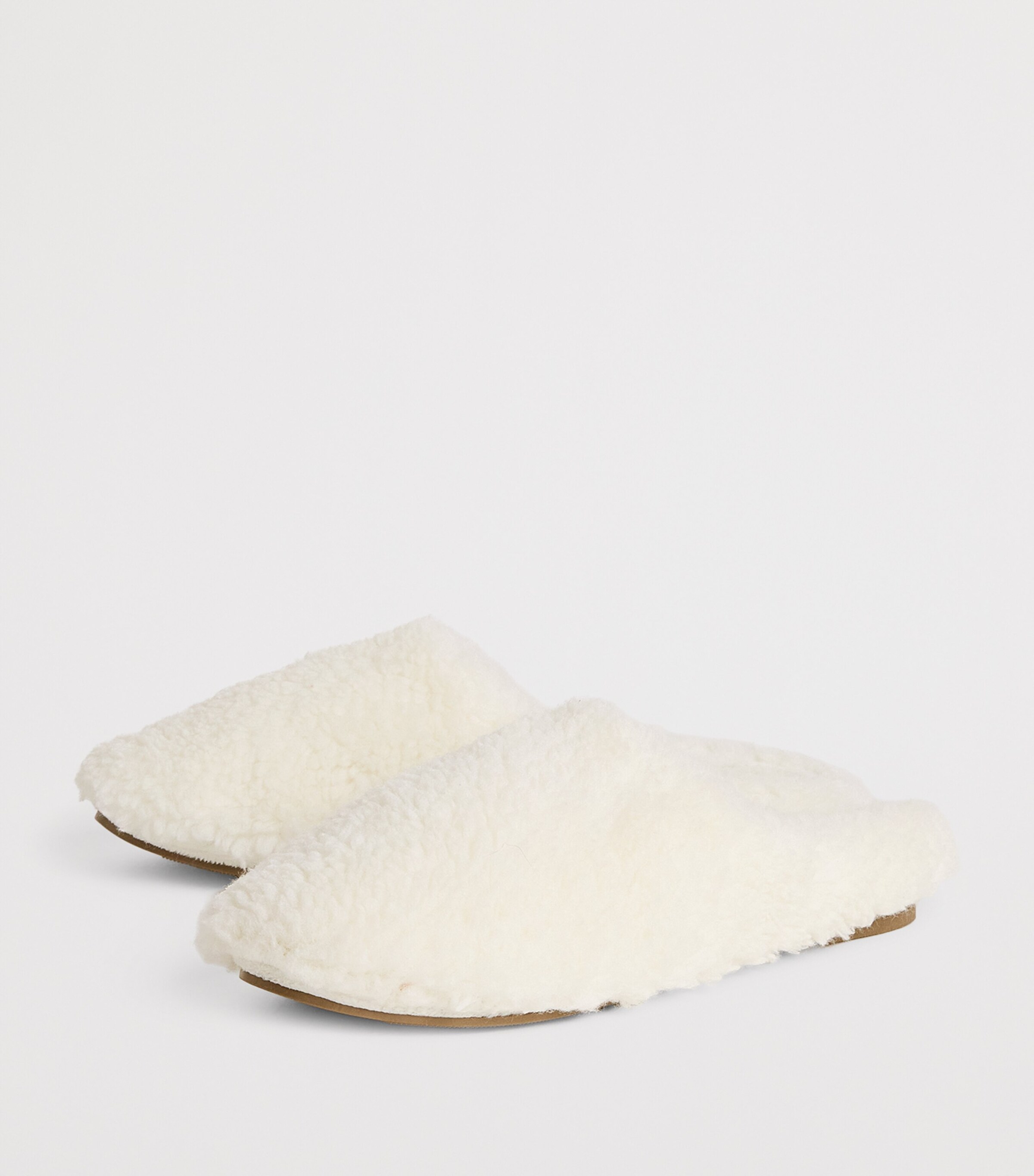 Eberjey Faux Shearling Slippers Ivory/ivory Image 3