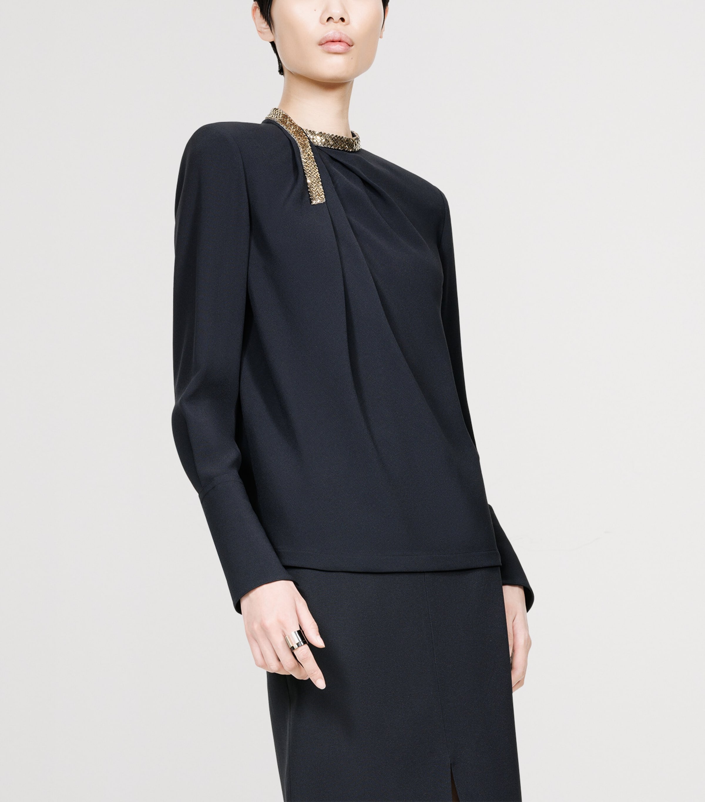 TOM FORD Womens Embellished Blouse Nya Image 3
