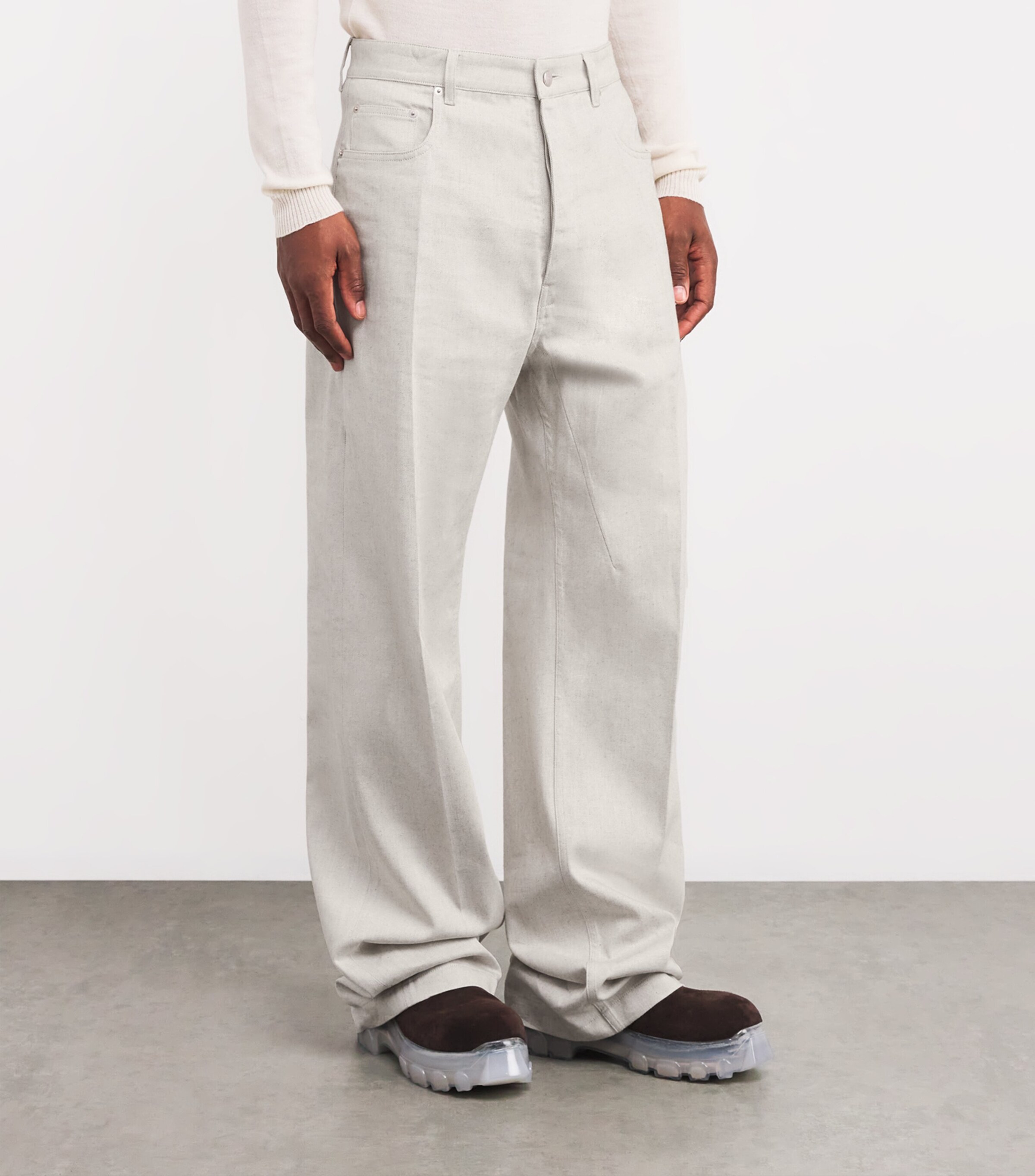 Rick Owens Mens Geth Straight Jeans Image 3