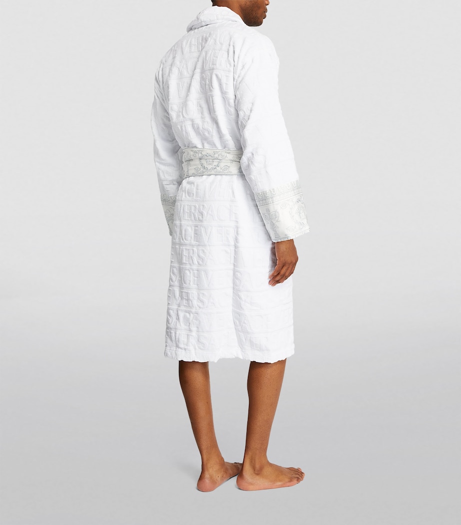 Versace Baroque Bath Robe Wht/wht Image 2