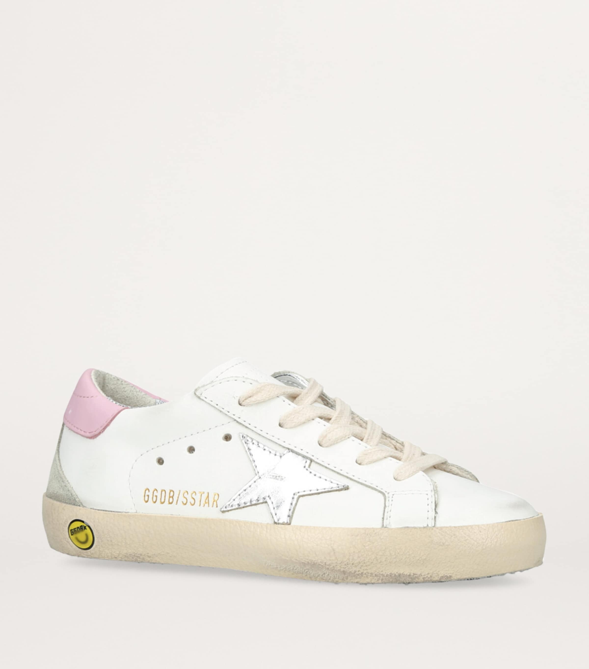 Leather Super Star Sneakers SILVER COM Image 3