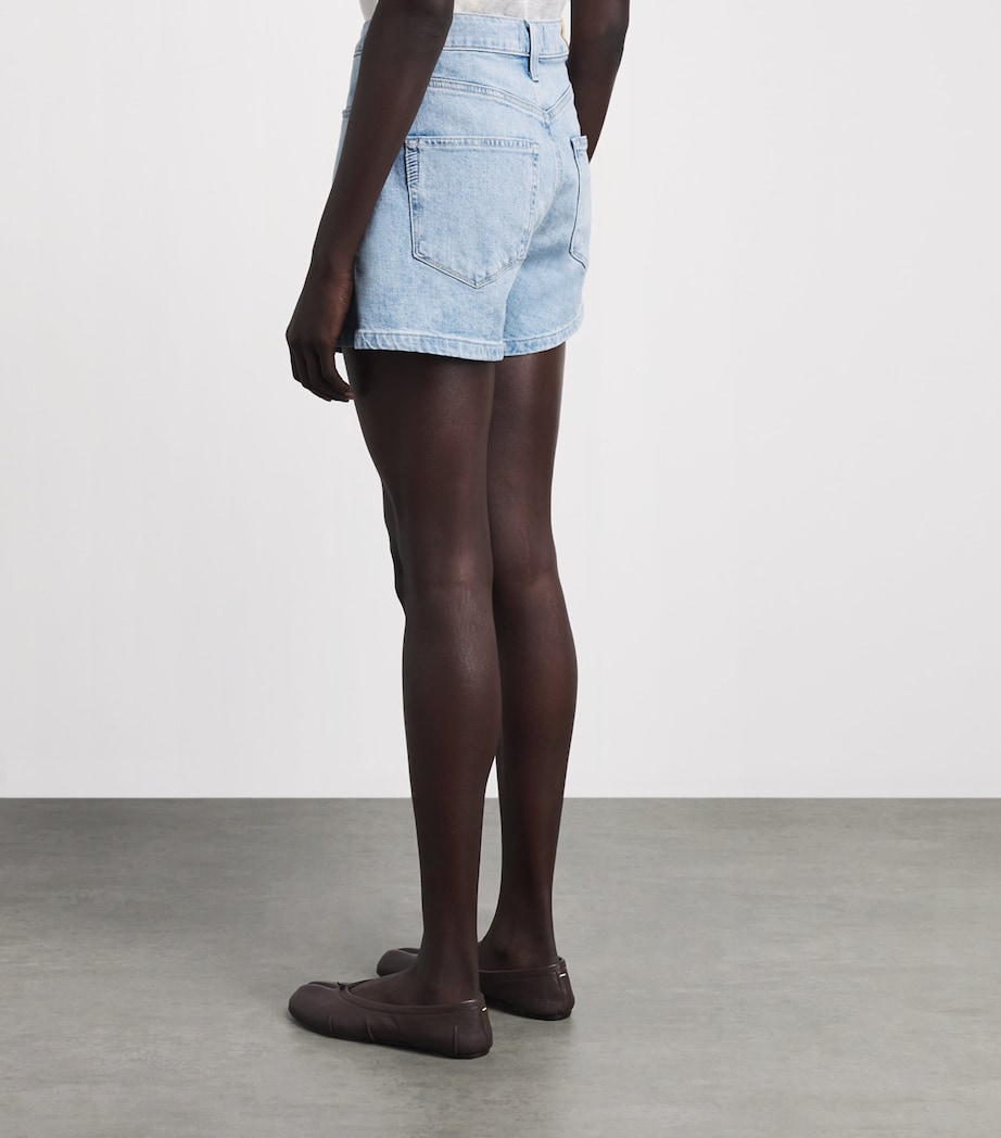 PAIGE Womens Dani High-Rise Denim Shorts Harmonie Image 5
