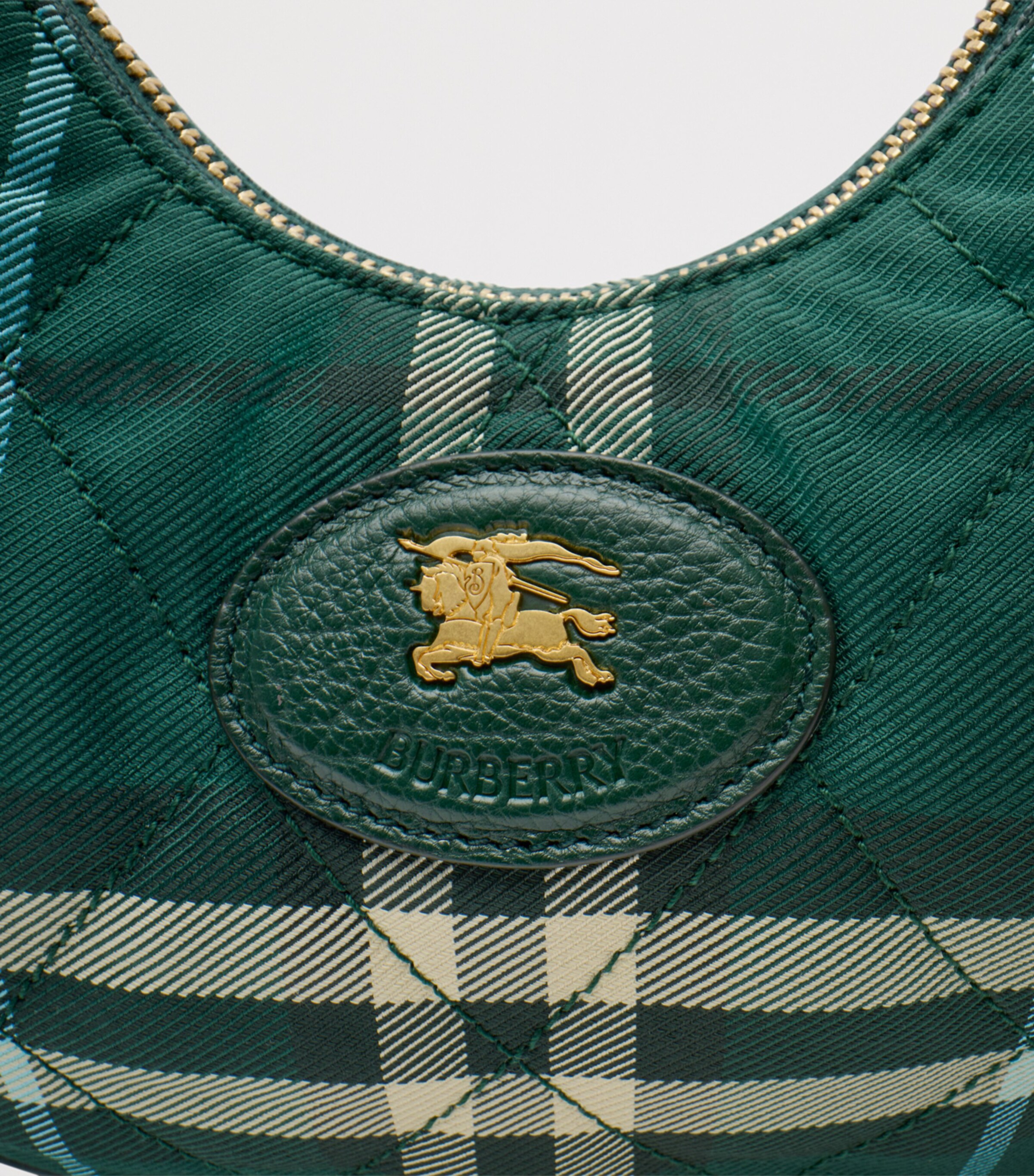 Check Horseshoe Cross-Body Bag VERDANT Image 10