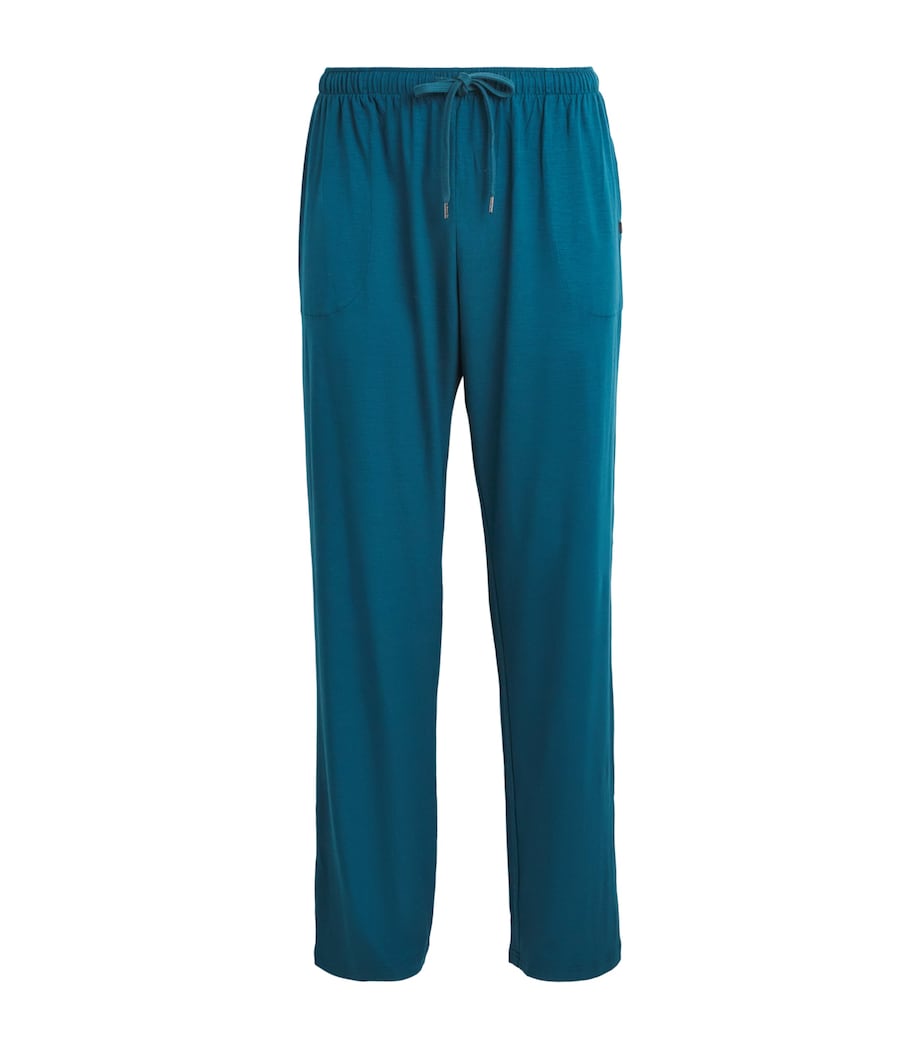 Derek Rose Mens Basel Lounge Trousers Tea Image 1
