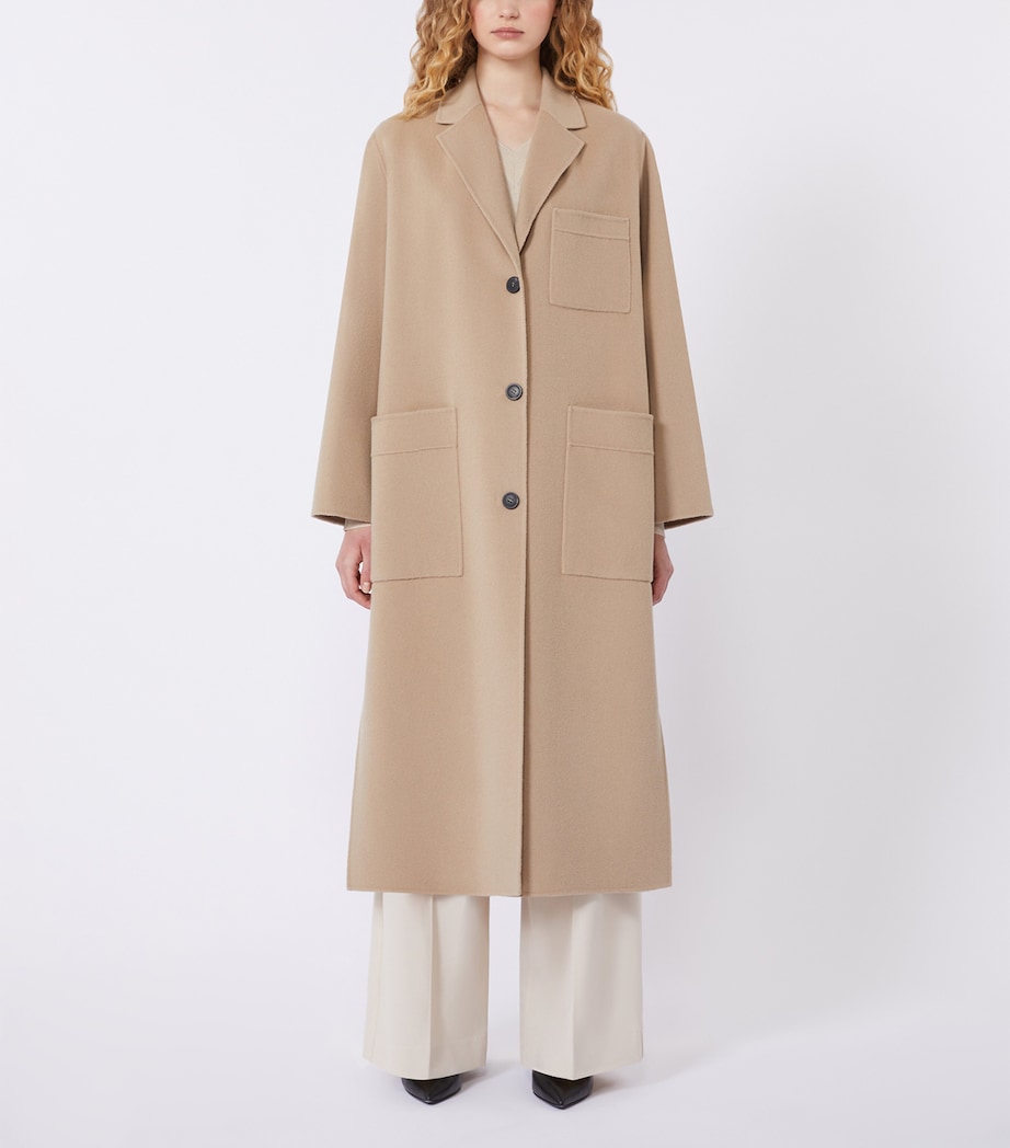Wool-Blend Single-Breasted Coat CAMEL Image 2