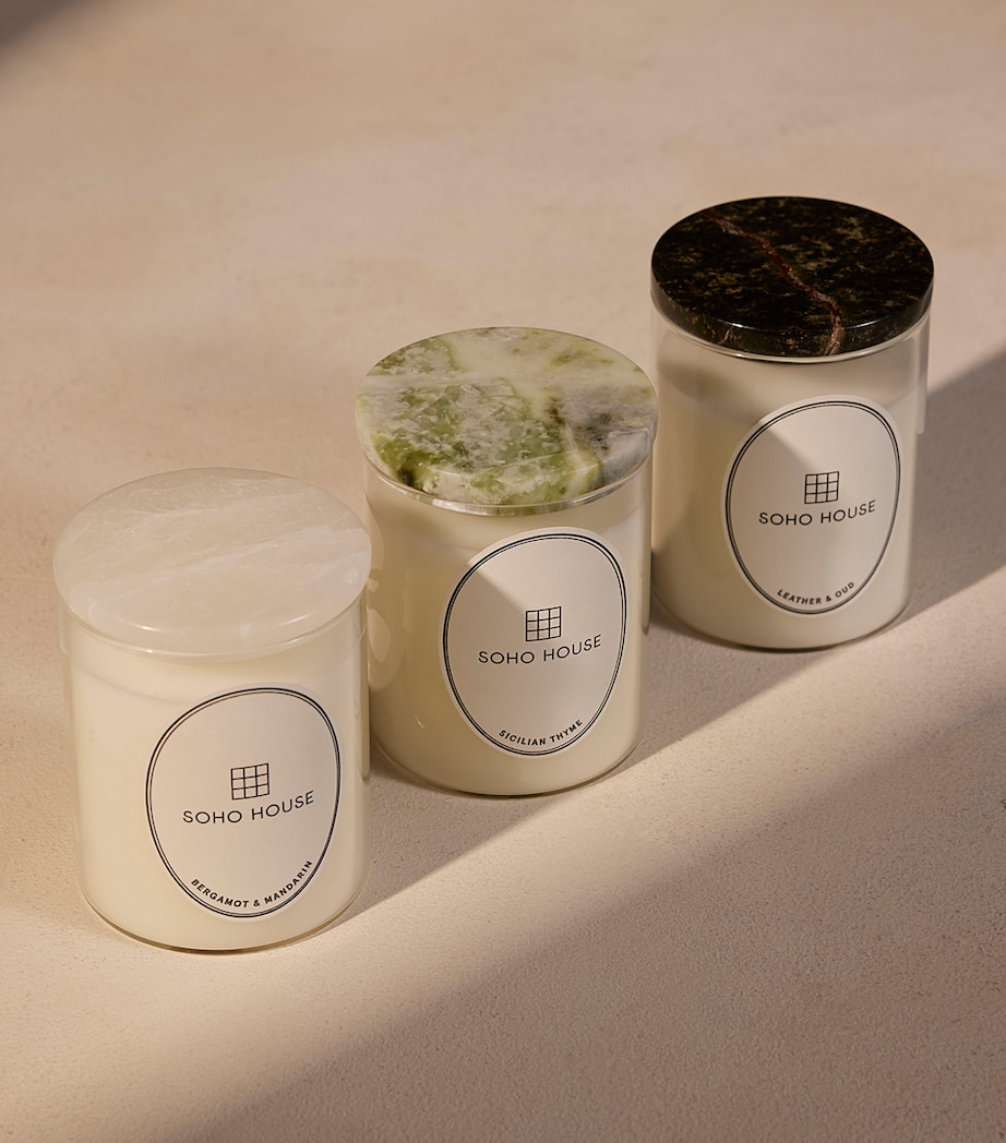 Marble Vessel and Sicilian Thyme Candle (250g) NO COLOUR Image 6