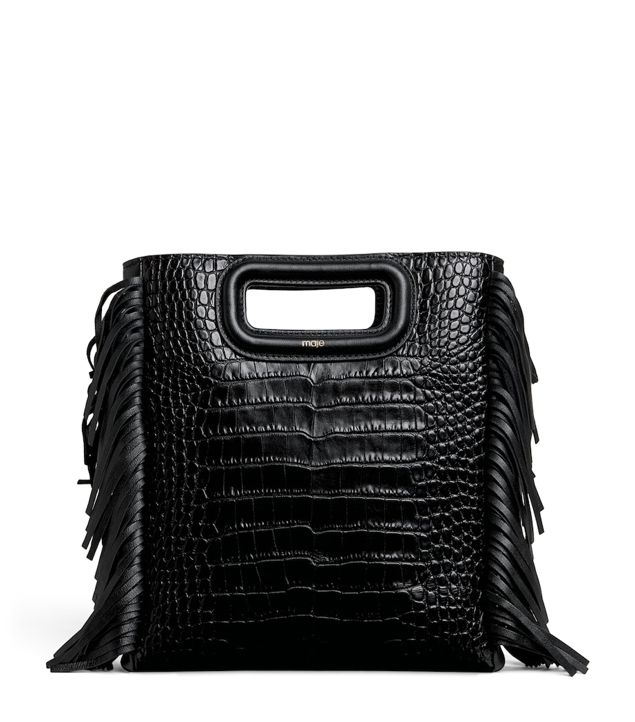 Maje Leather M Cross-Body Bag Black Image 1