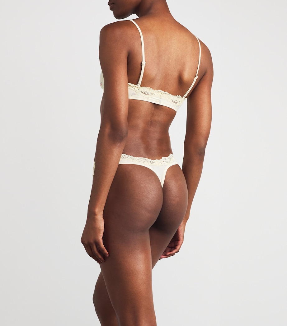 Fits Everybody Scoop-Neck Lace Bralette (Pack of 2) BOUQUET PRNT MORGNTE Image 3