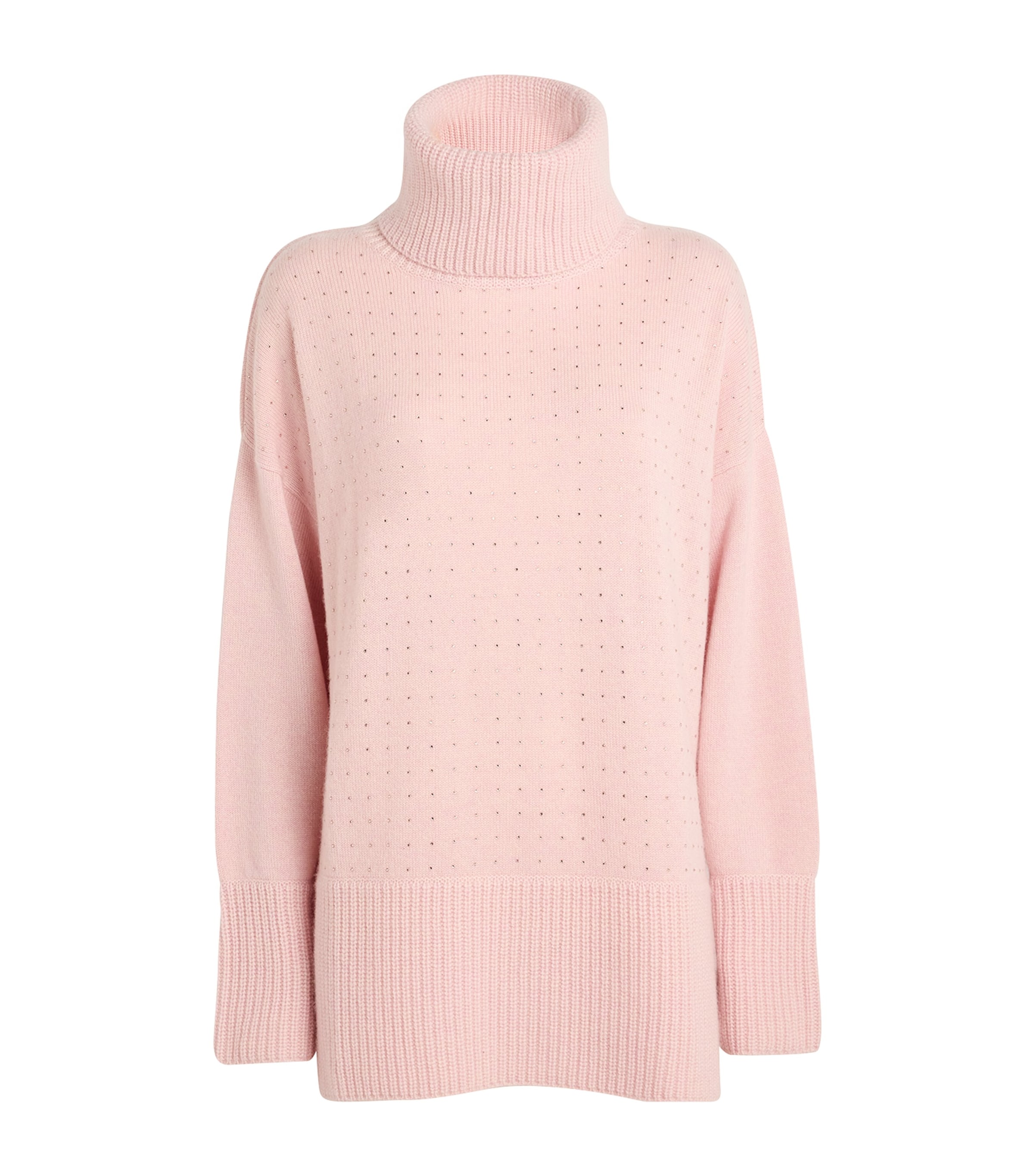 Shop William Sharp Cashmere Swarovski Crystal-embellished Sweater In Pink