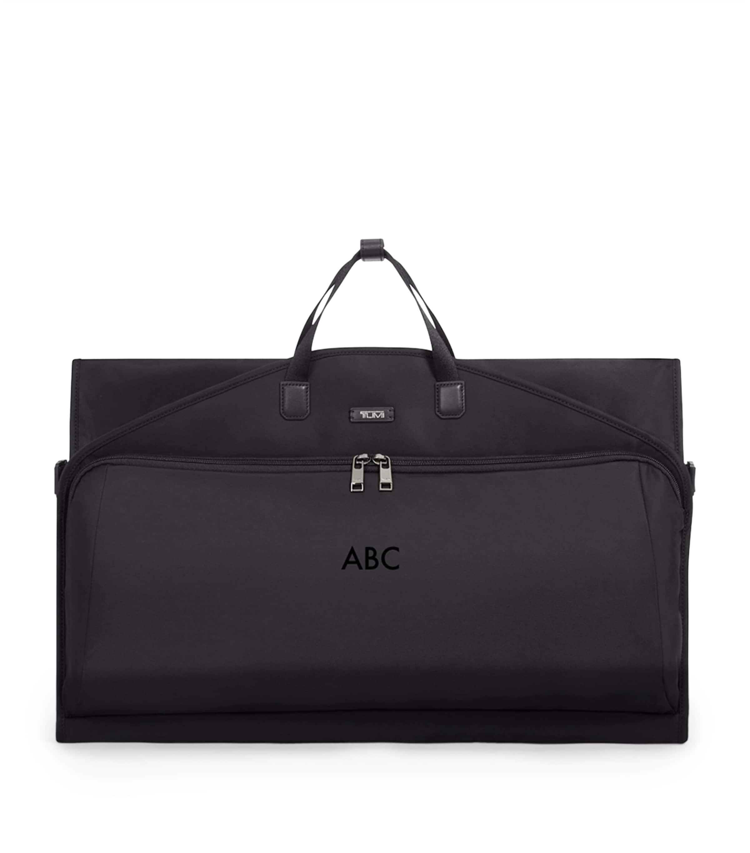 Nylon Garment Bag BLACK Image 1