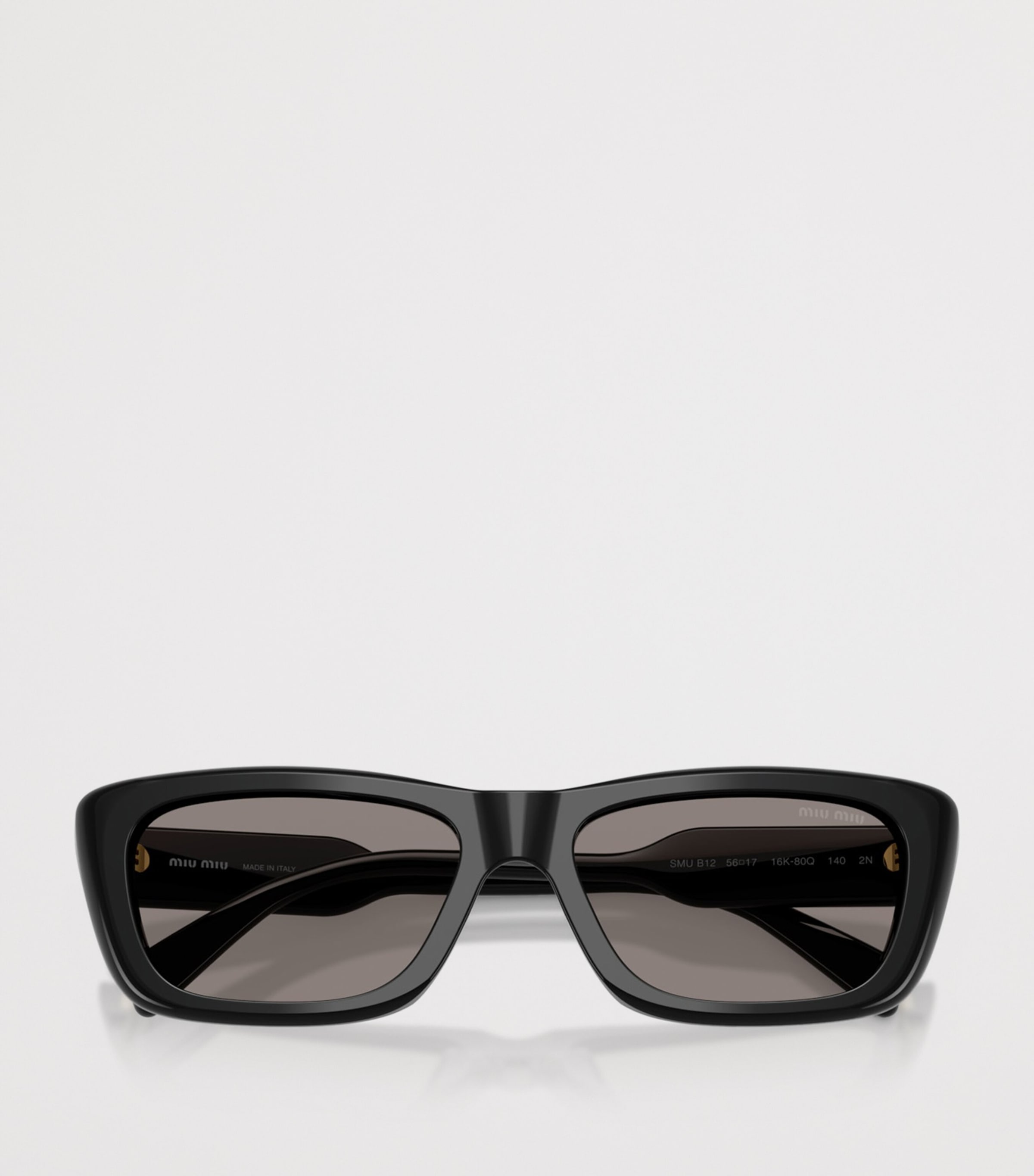 Miu Miu Acetate Rectangle Sunglasses Black Image 5