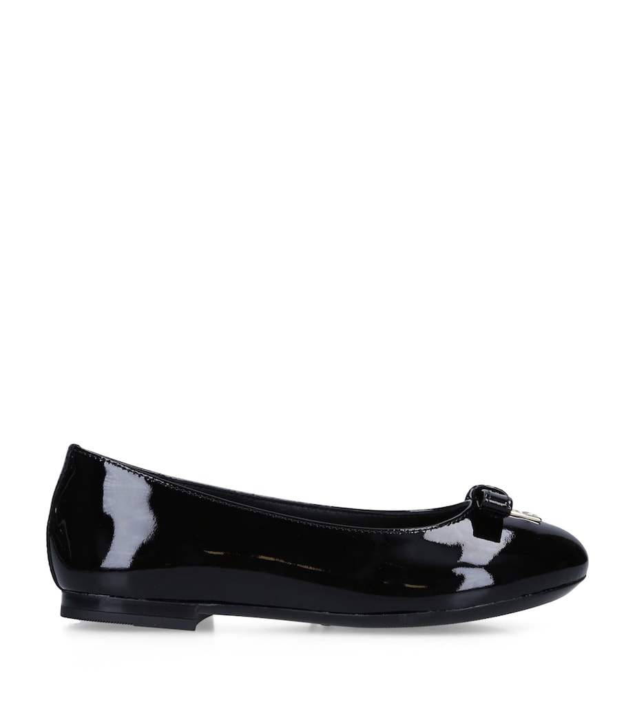 Dolce&Gabbana Kids Leather Vernice Ballet Flats Black Image 1