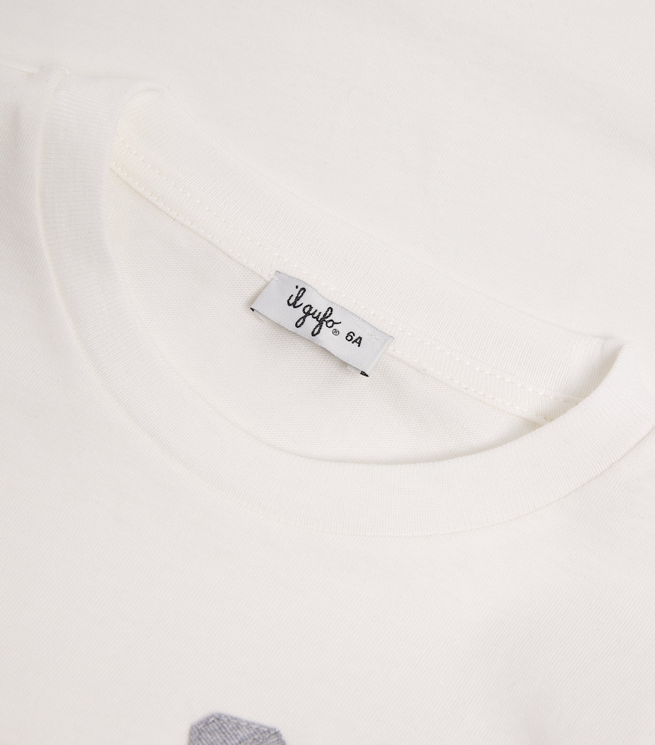 Long-Sleeve Ribbon T-Shirt (2-12 Years) 10LXMILK/LUREX Image 3