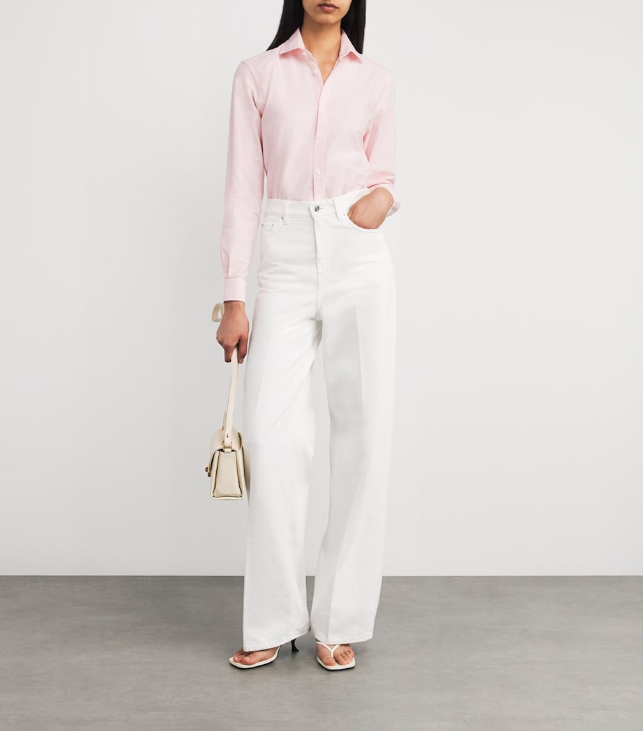 Organic Cotton The Classic Oxford Shirt ROSE PINK Image 2