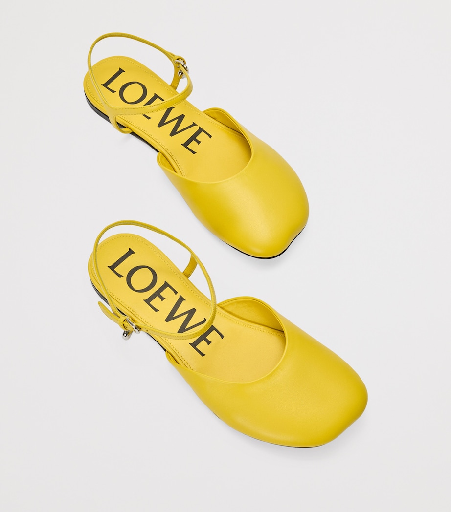 Leather Ankle-Strap Toy Ballet Flats DANDELION Image 4