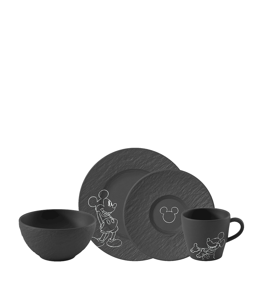 Villeroy & Boch x Mickey Mouse Manufacture Breakfast Set Black Image 1