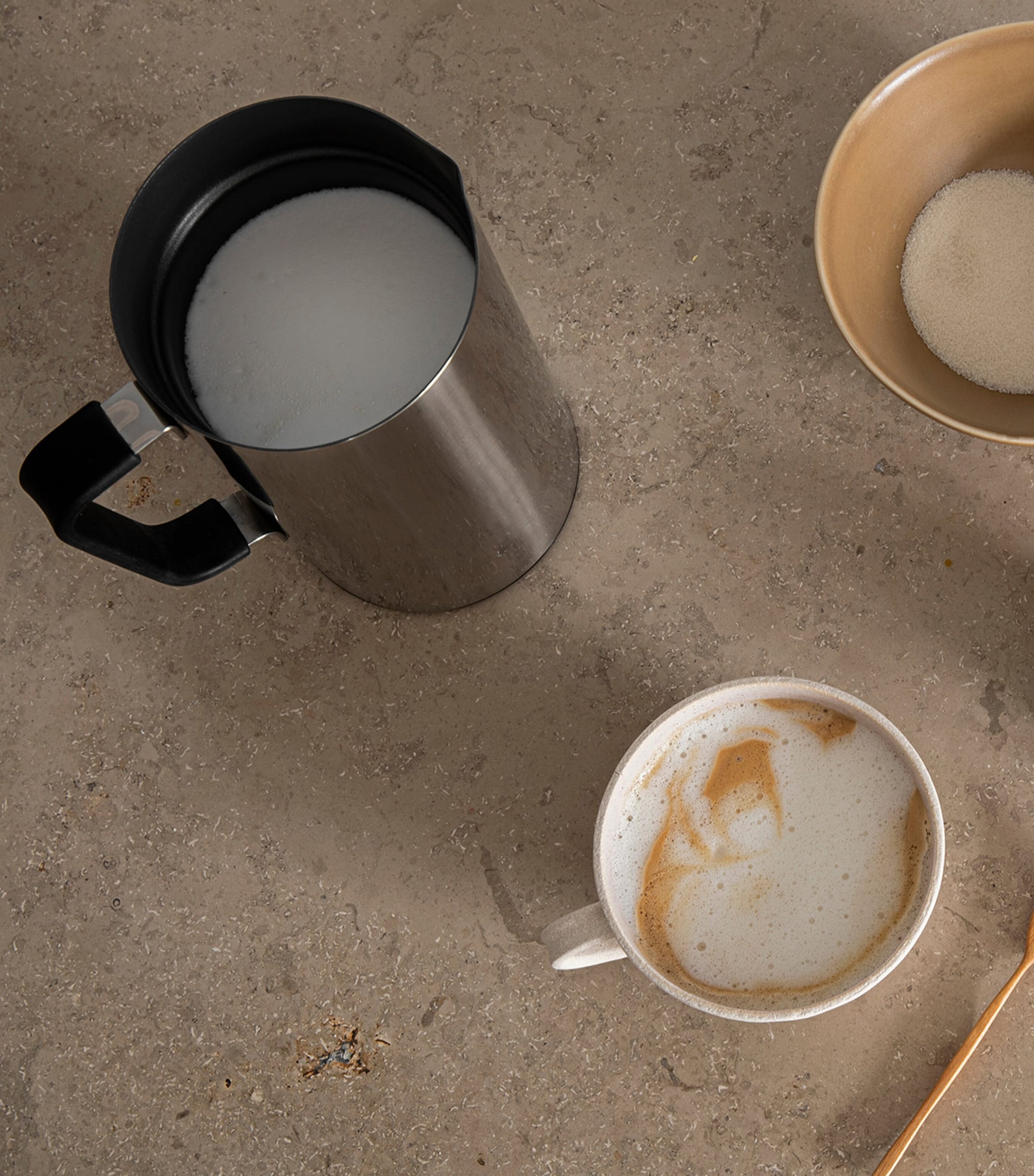 Stainless Steel Milk Frother (300ml) STEEL Image 5