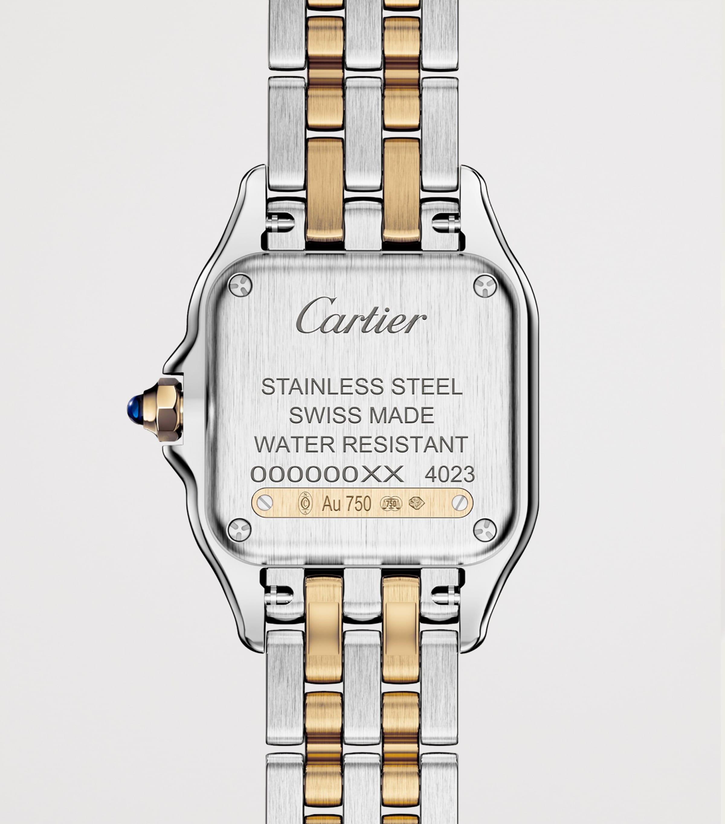 Cartier Small Yellow Gold and Stainless Steel Panthère de Cartier Watch 23mm Silver Image 5