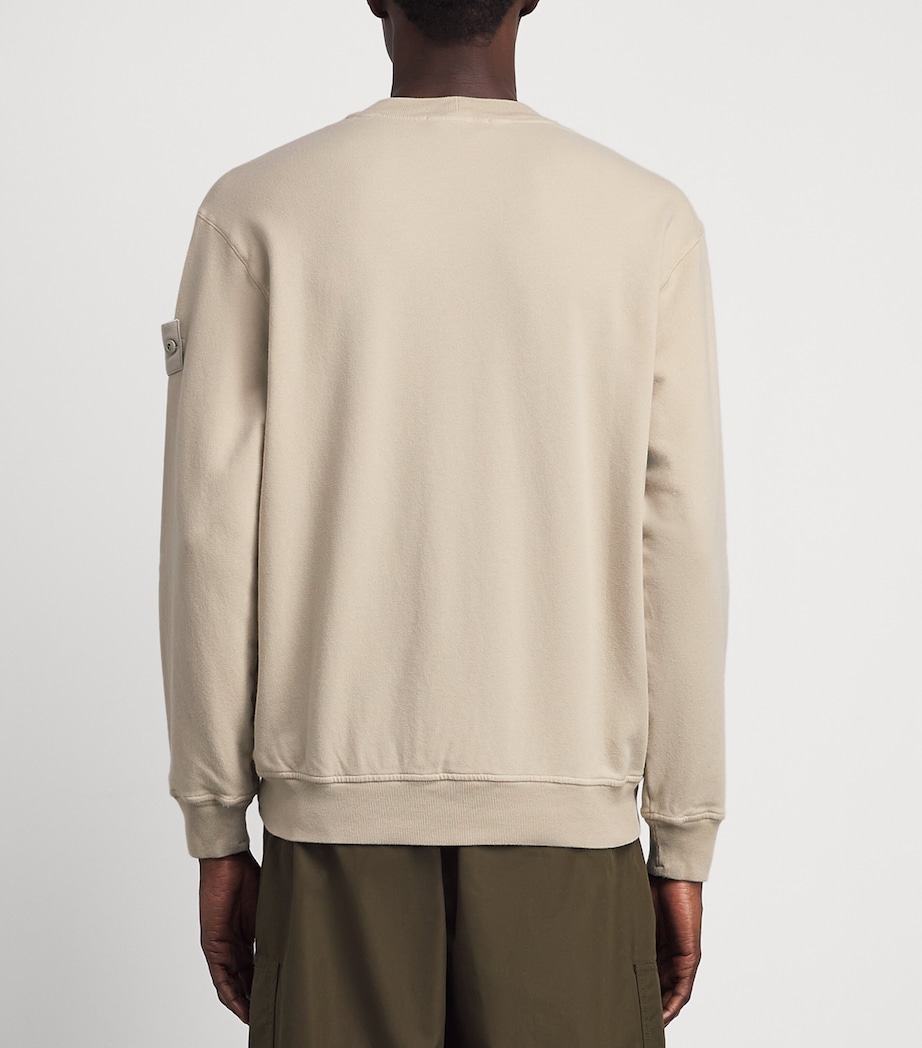 Stone Island Mens Cotton-Blend Ghost Sweatshirt Image 5