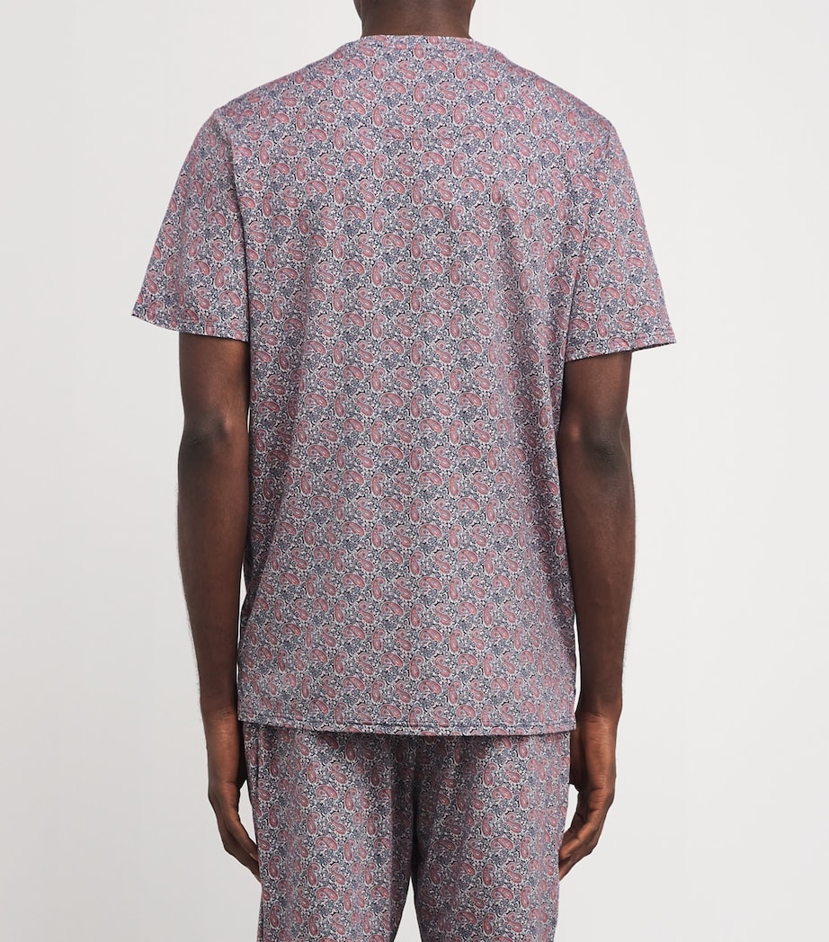 Jersey Printed Contrast T-Shirt HENRY RED Image 4