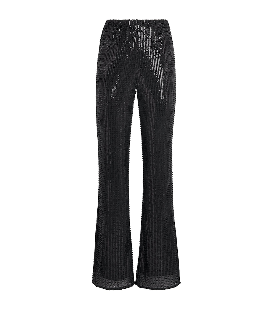 Toccin Womens Sequin Gemma Trousers Jet Image 1