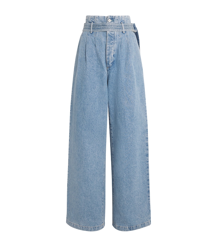 AGOLDE Womens x Maria McManus Corset Wide-Leg Jeans Ckind Image 1