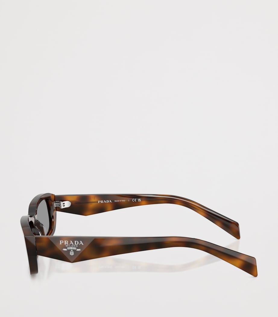 Prada Tortoiseshell Rectangle Sunglasses Brown Image 3