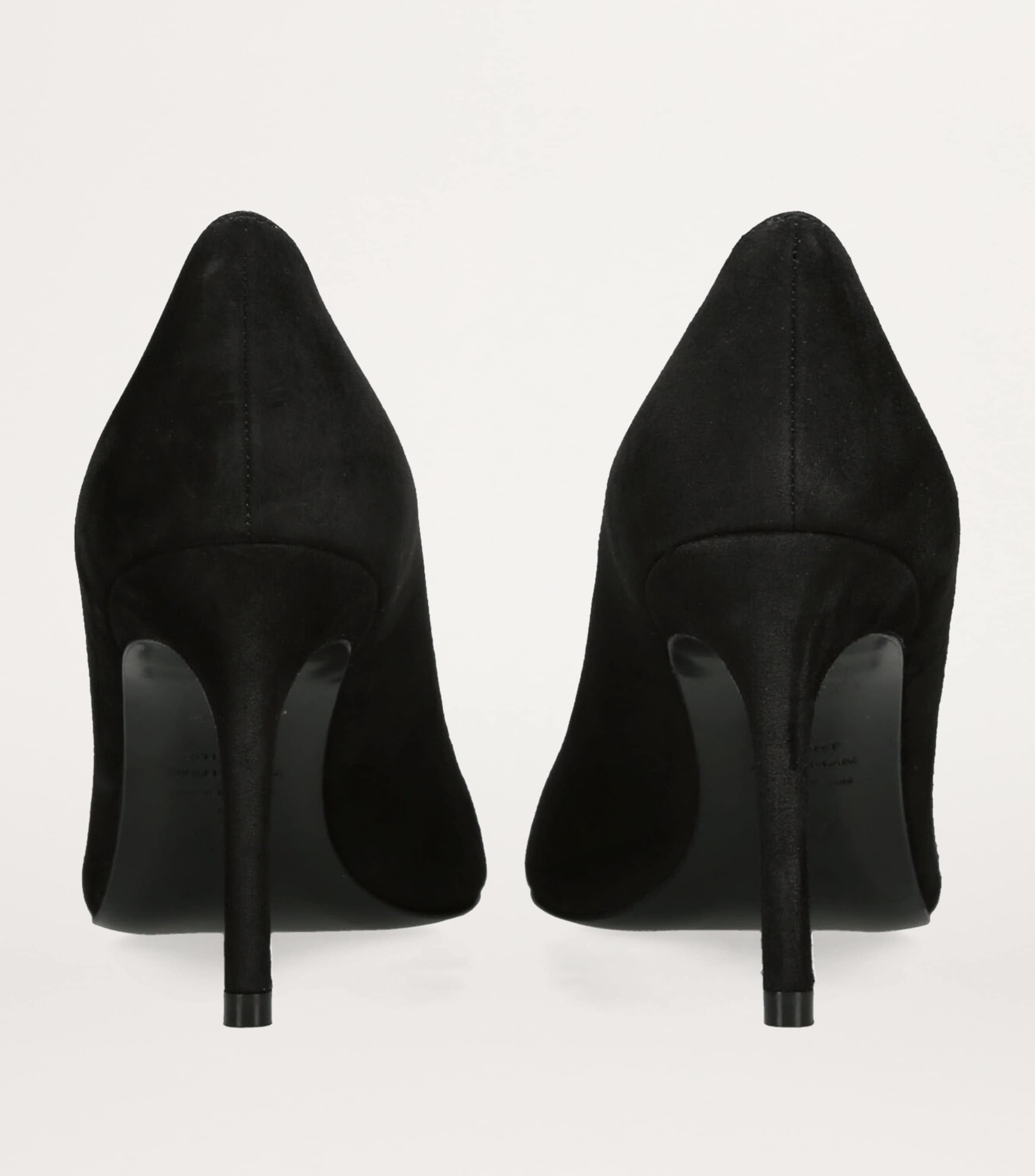 Suede Stuart Power Pumps 85 BLACK Image 2