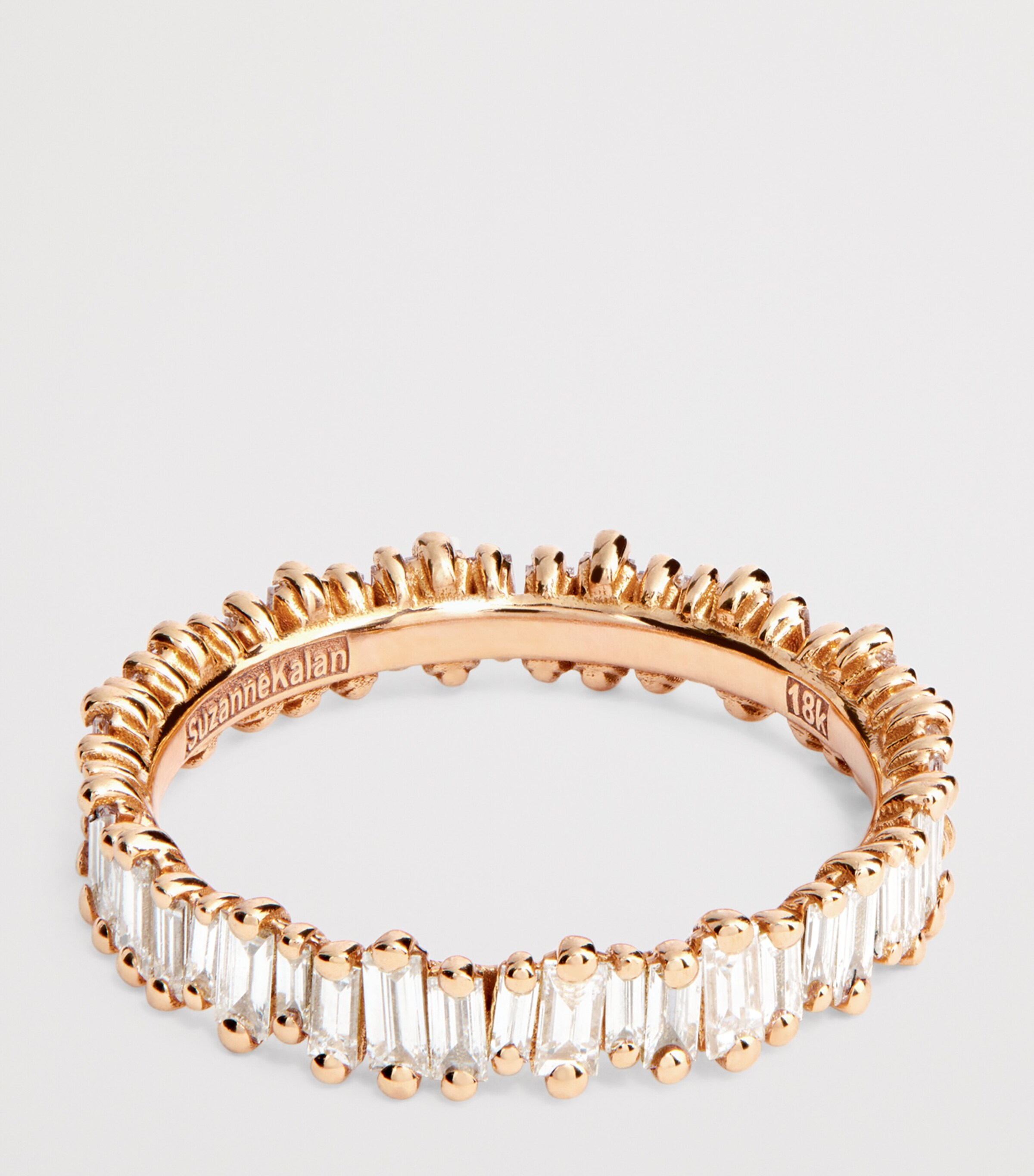 Suzanne Kalan Rose Gold and Diamond Classic Eternity Ring Rg/wd Image 3