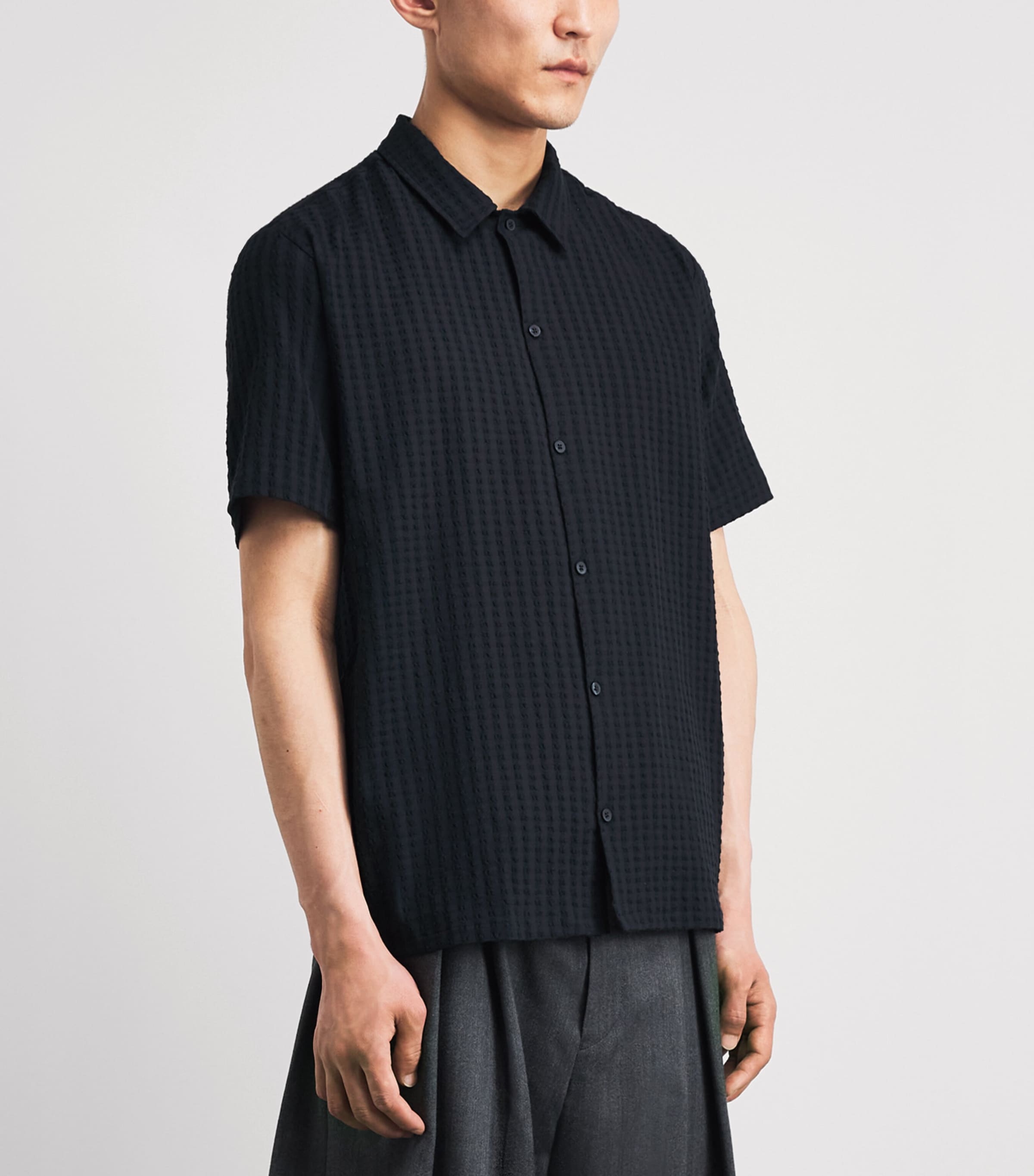 SAMSOE SAMSOE Mens Stretch-Cotton Avan Shirt Salute Image 4