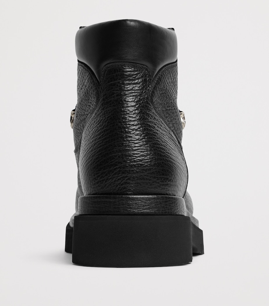 Leather Lace-Up Boots 1000 Image 6