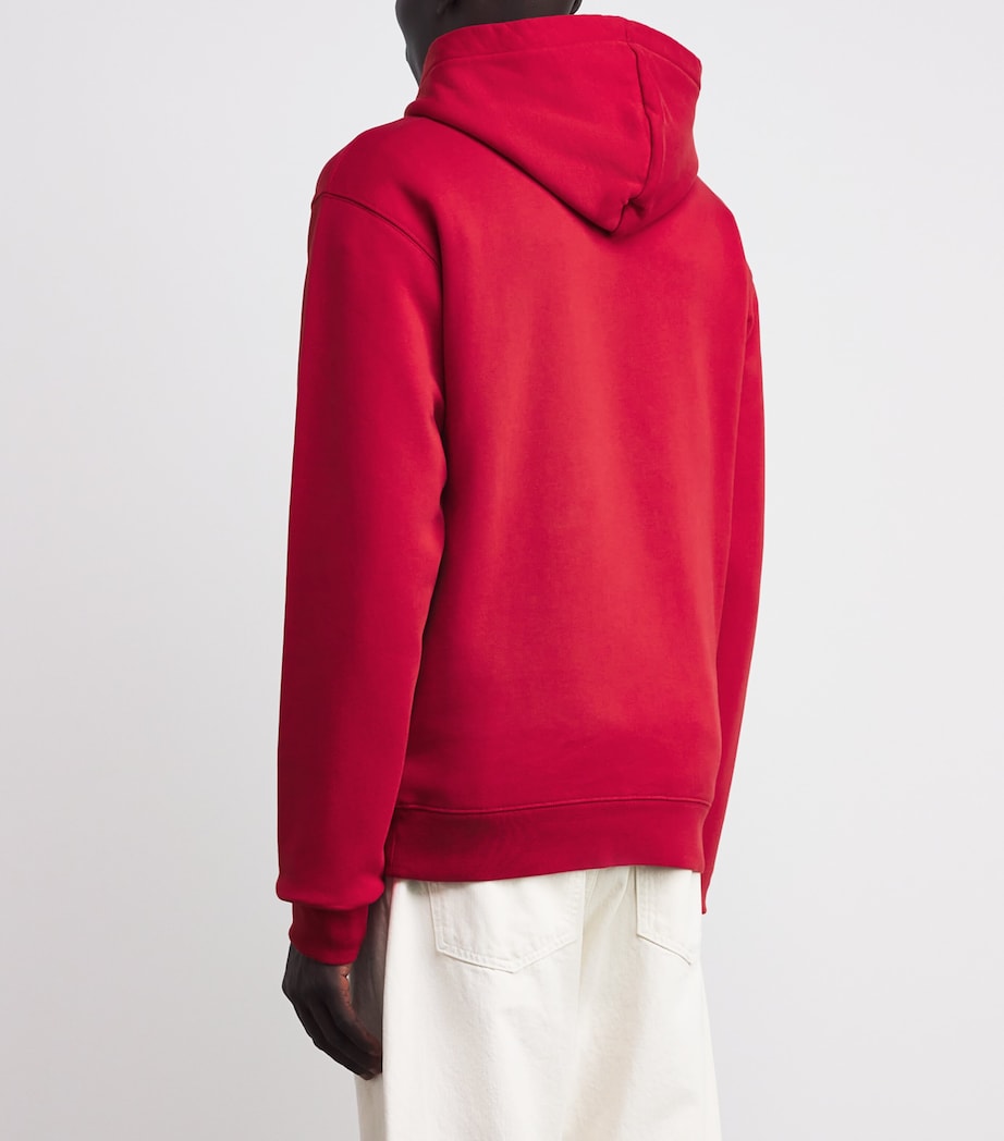 Cotton Logo Hoodie 480-DARK RED Image 4