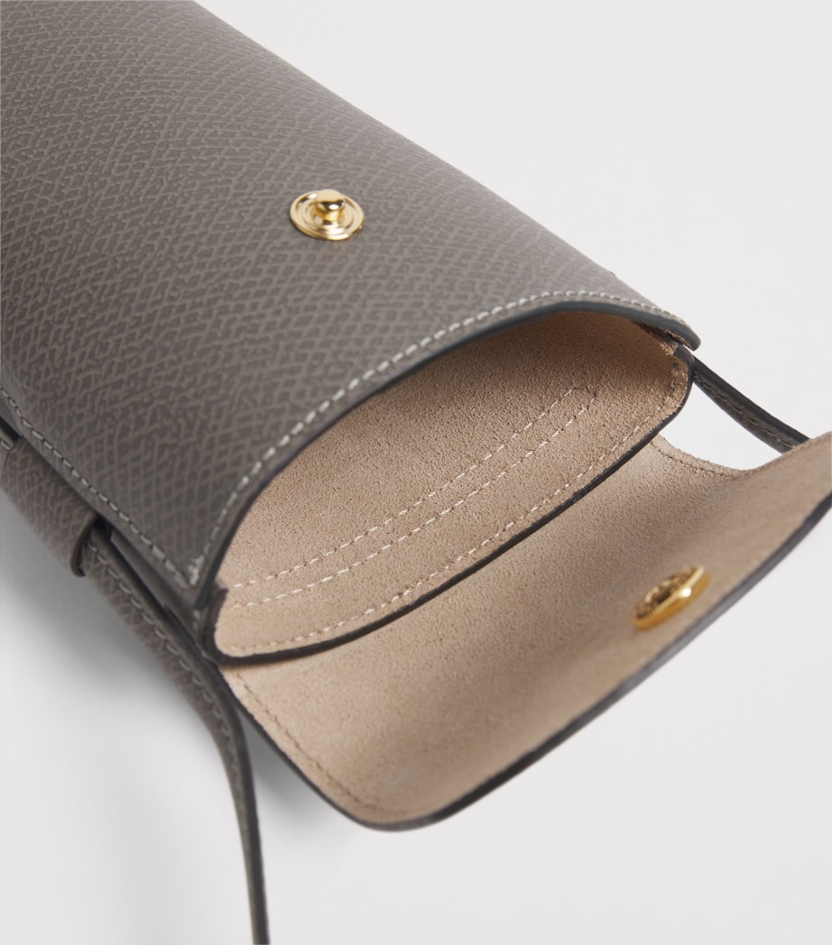 Leather Épure Phone Case with Strap P55 TURTLEDOVE Image 3