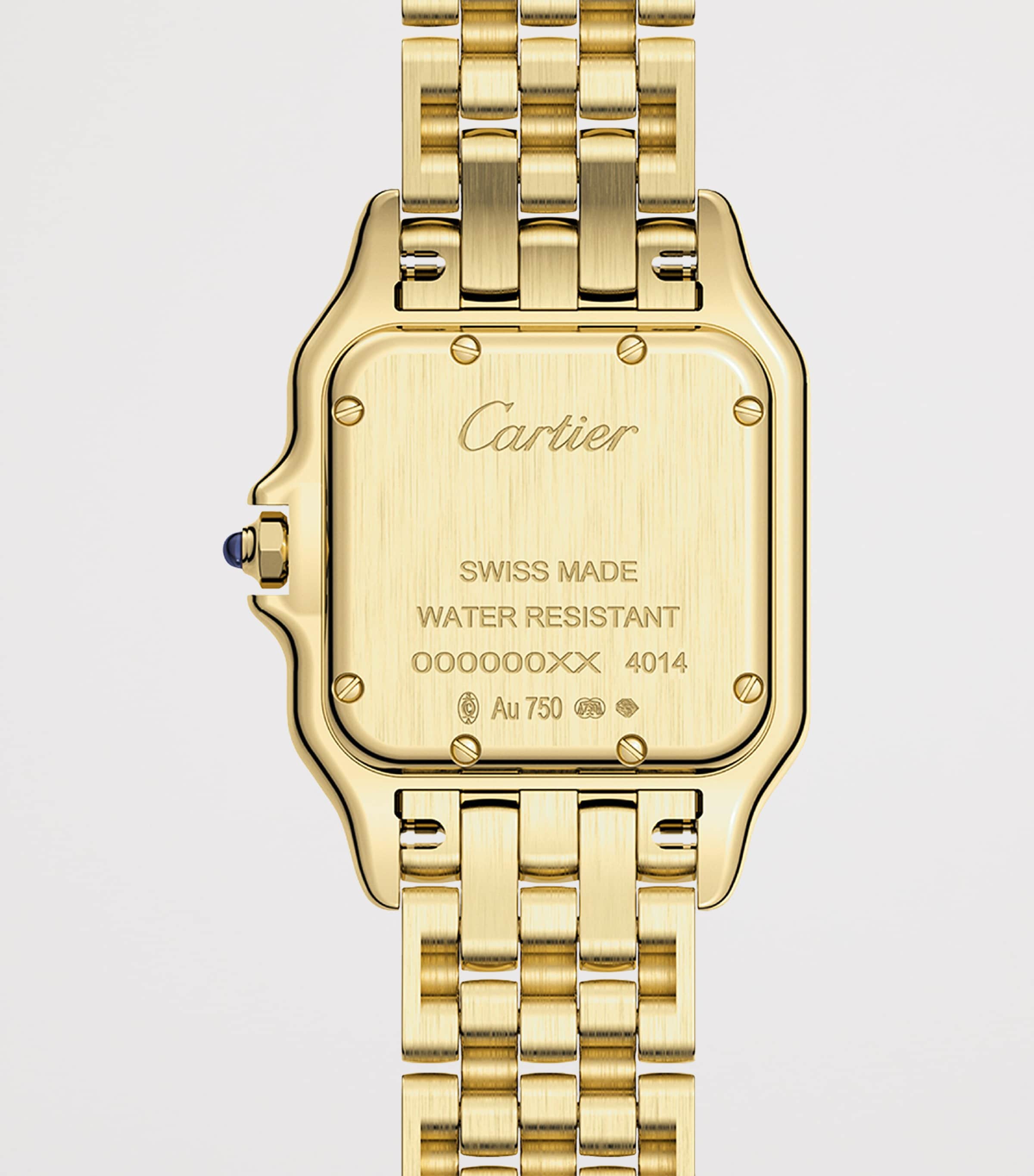 Medium Yellow Gold Panthère de Cartier Watch 27mm SILVERED Image 5