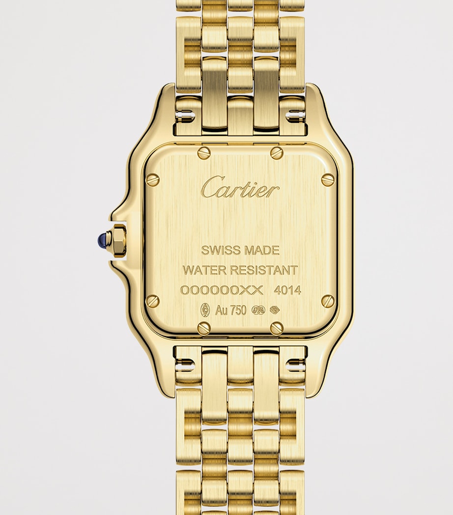 Medium Yellow Gold Panthère de Cartier Watch 27mm SILVERED Image 5