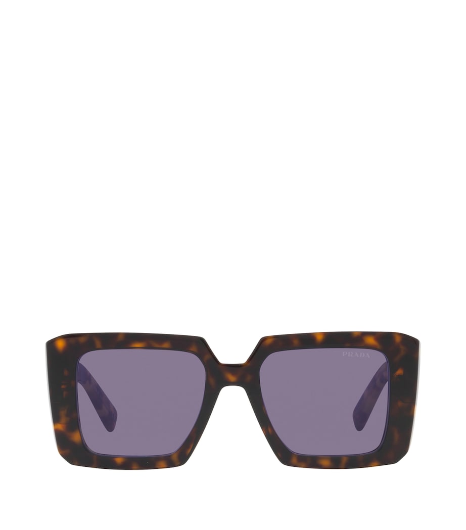 Tortoiseshell Square Sunglasses 2AU05Q Image 1