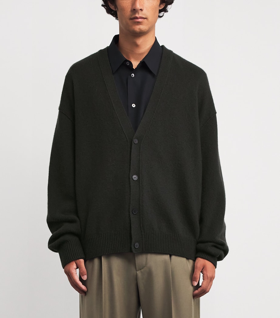 Mats Cashmere Cardigan FADED BLACK Image 3