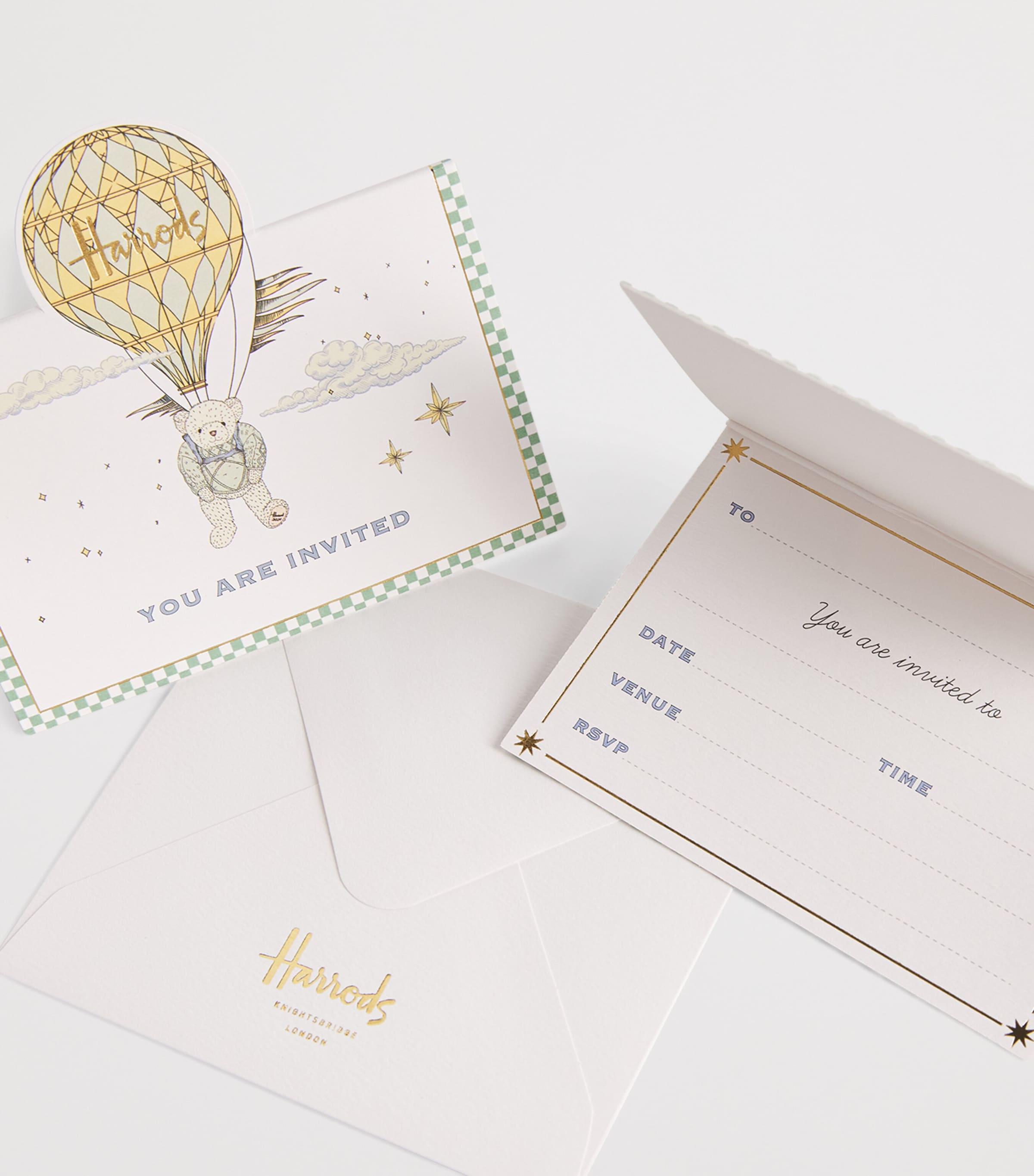 Bear Party Invitations (Pack of 8) MULTI Image 2