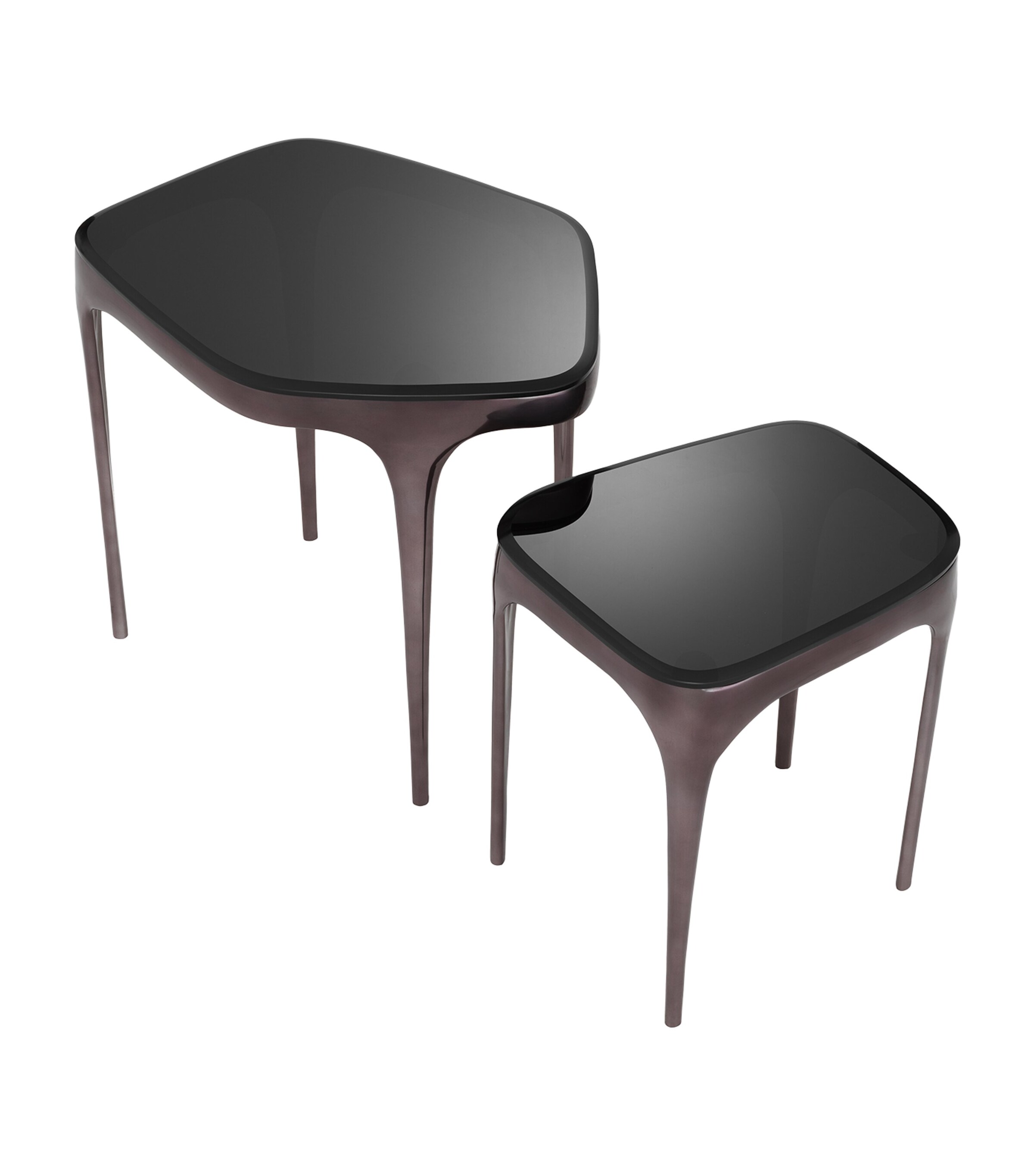 Set of 2 Deacon Side Tables BLACK Image 3
