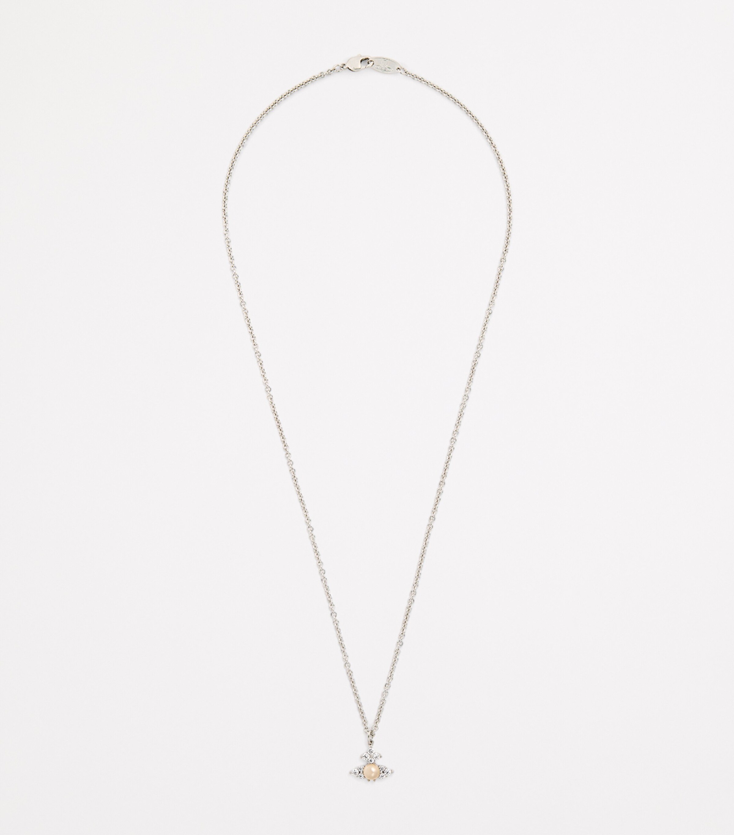 Vivienne Westwood Embellished Feodora Necklace Platinum Pearl Image 3