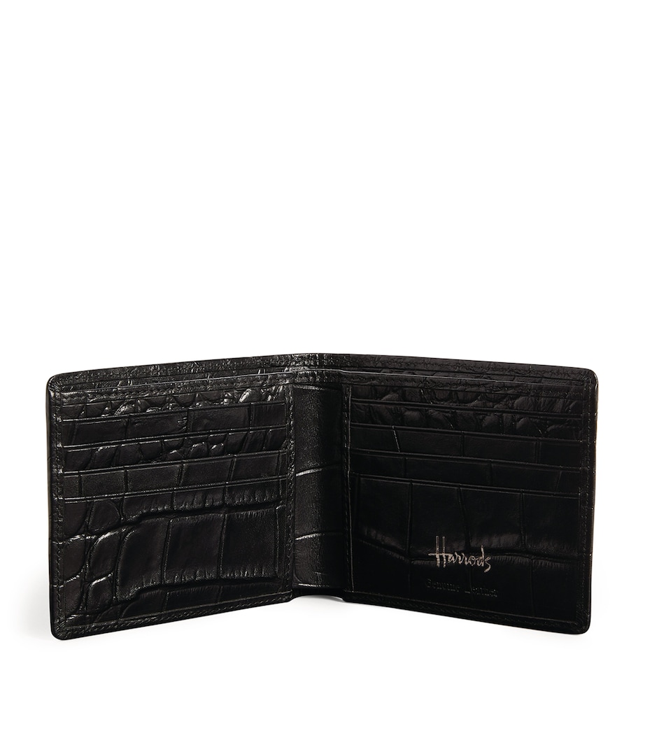 Croc-Embossed Wembley Bifold Wallet JUTE Image 2