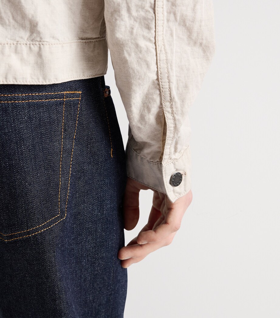 Chambray Cotton Triangle Jacket F0ABR Image 5