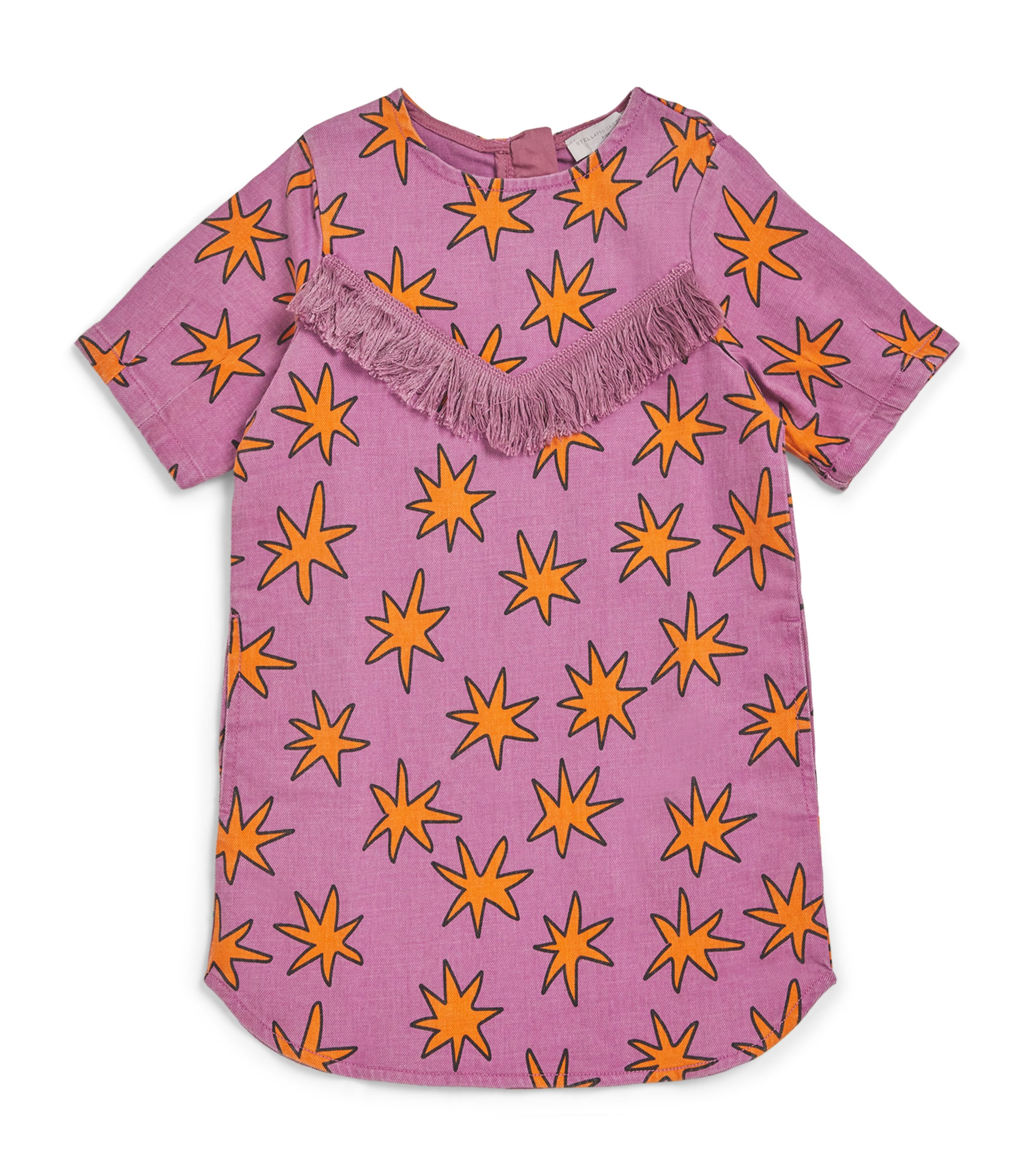 Shop Stella Mccartney Star Print Dress In Purple