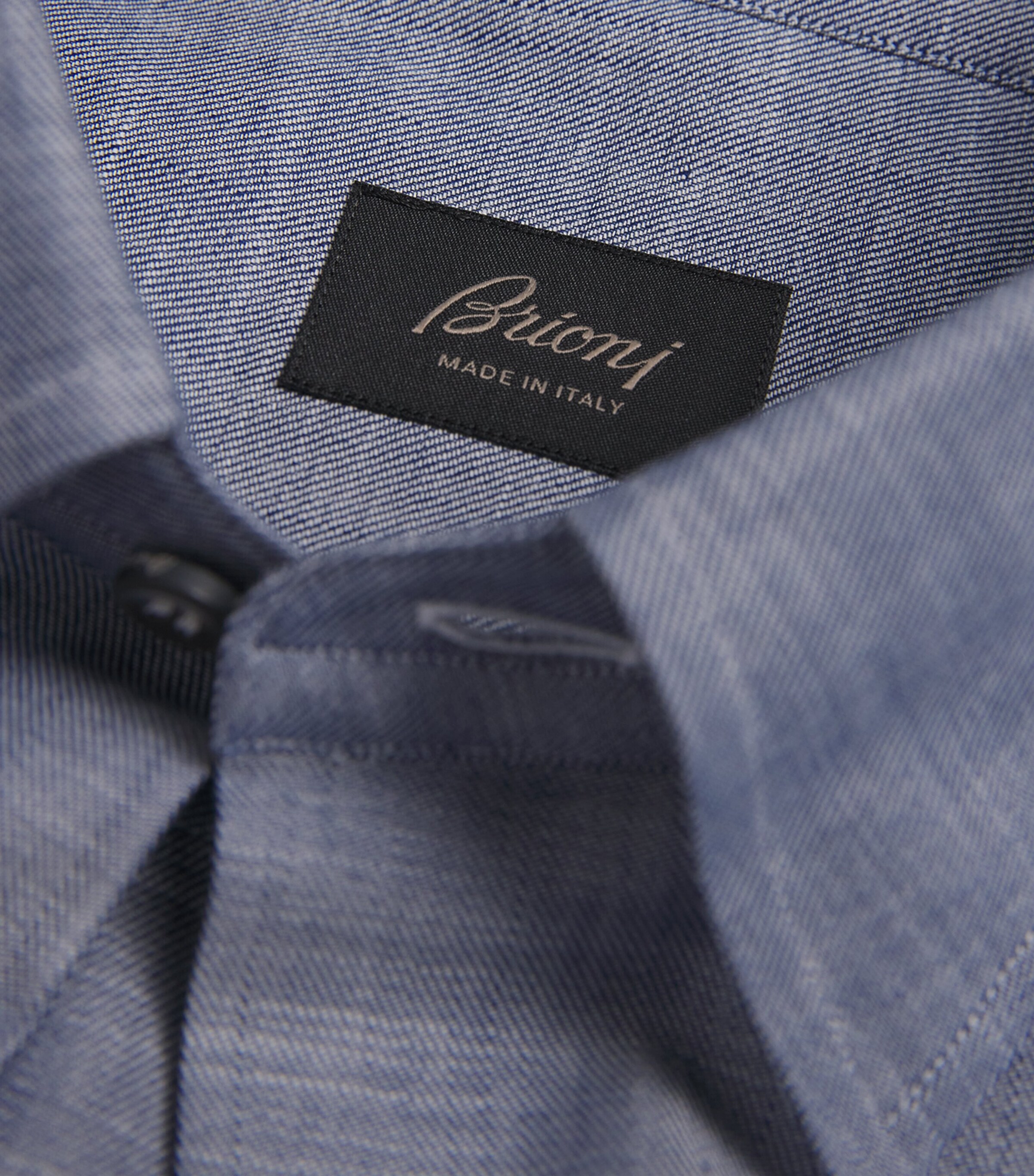 Brioni Mens Cotton Point Collar Shirt Image 6