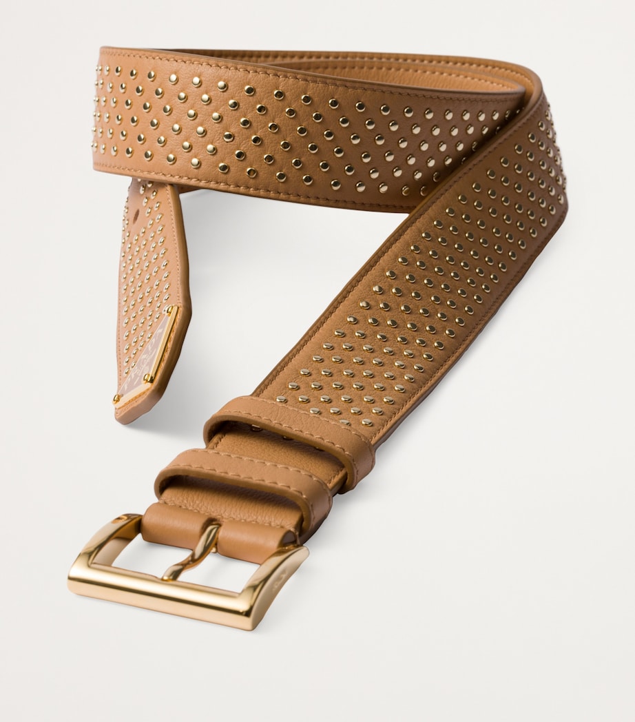 Leather Studded Belt F0018 Image 2