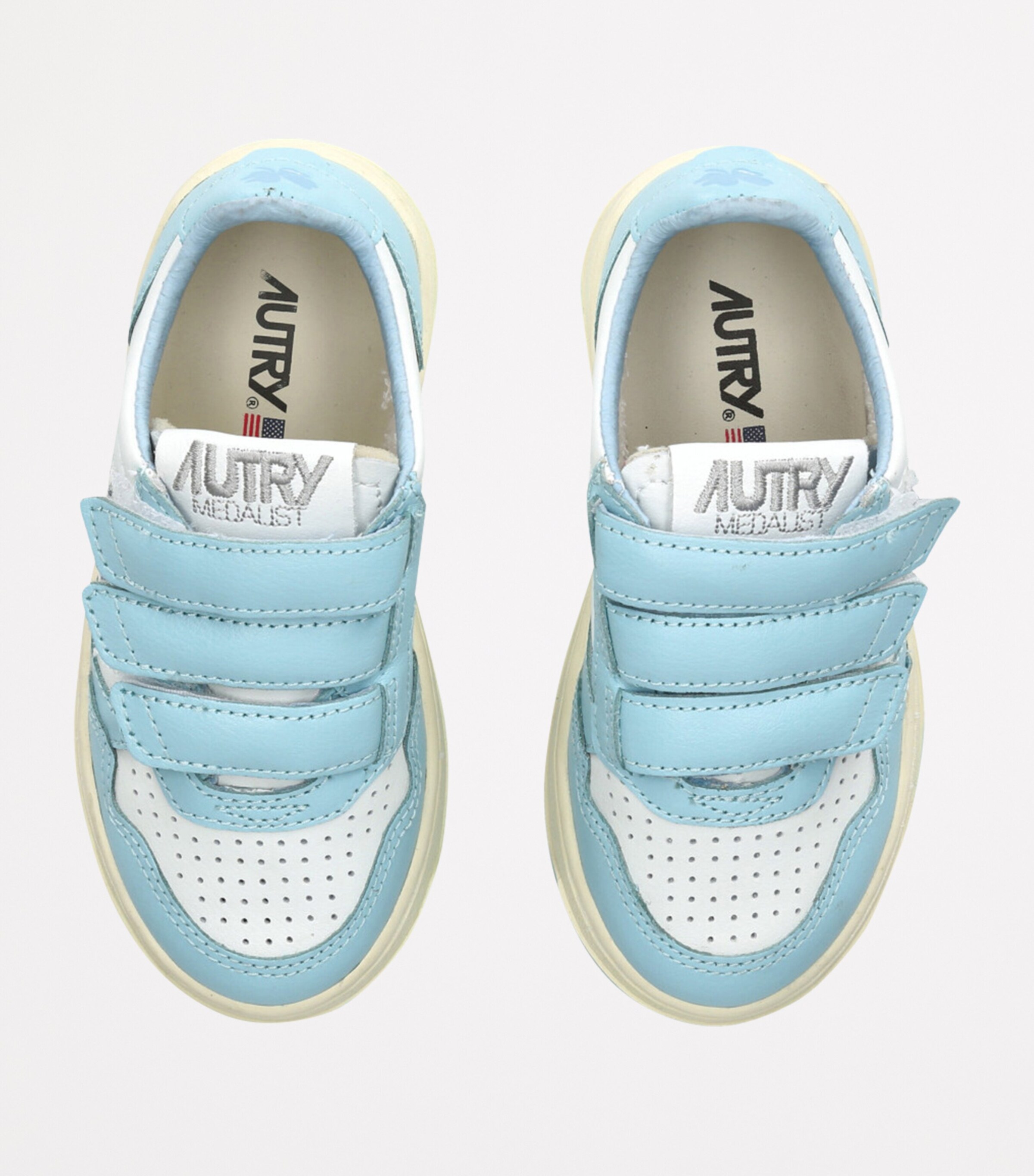 Leather Kidstripes Sneakers PALE BLUE Image 4